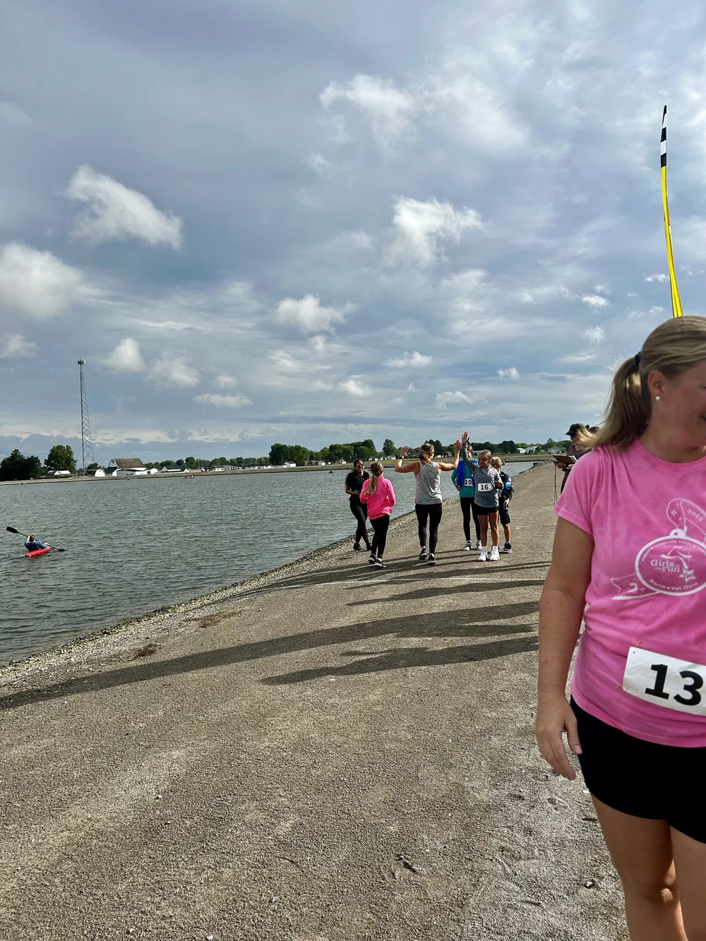 Crossing the finish line