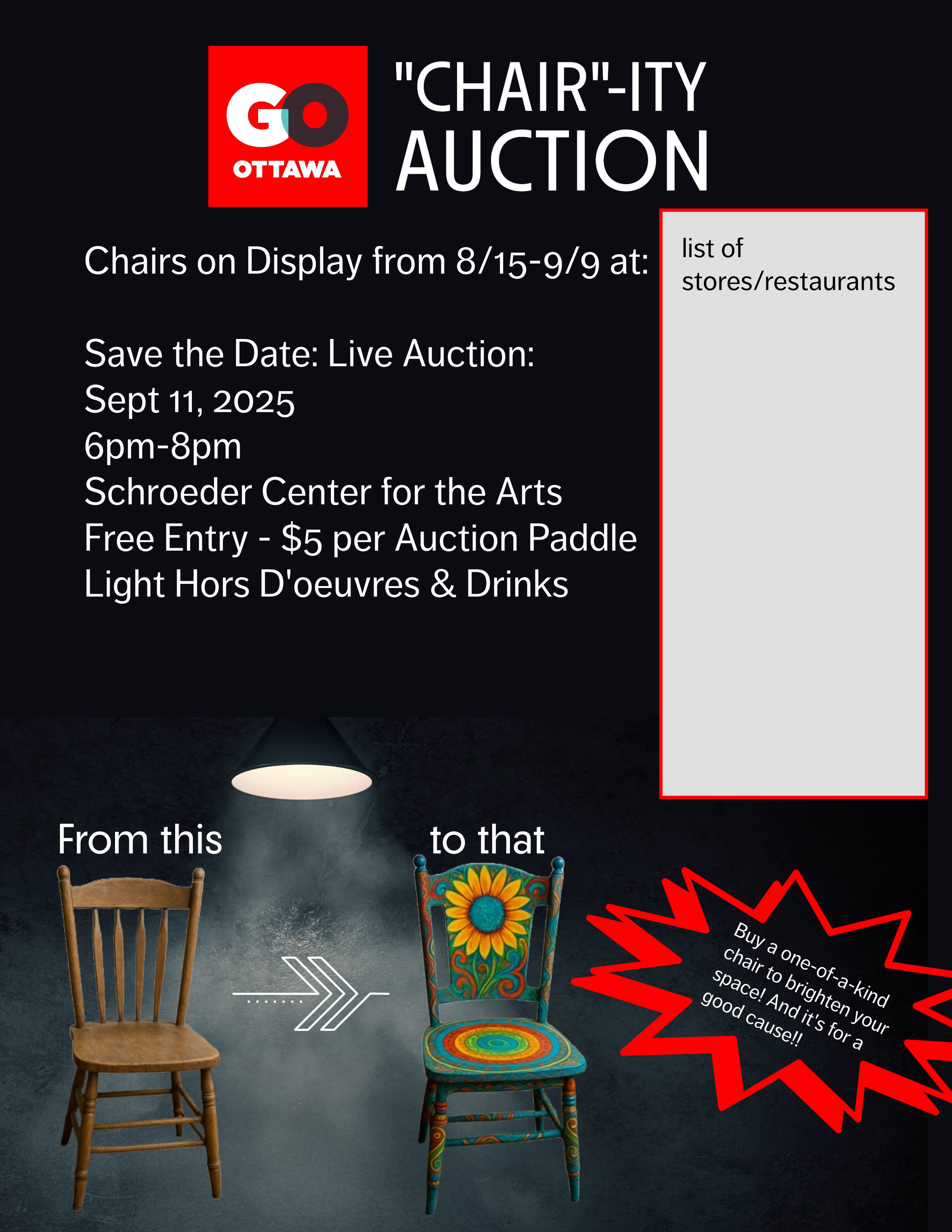Chair-Ity Auction