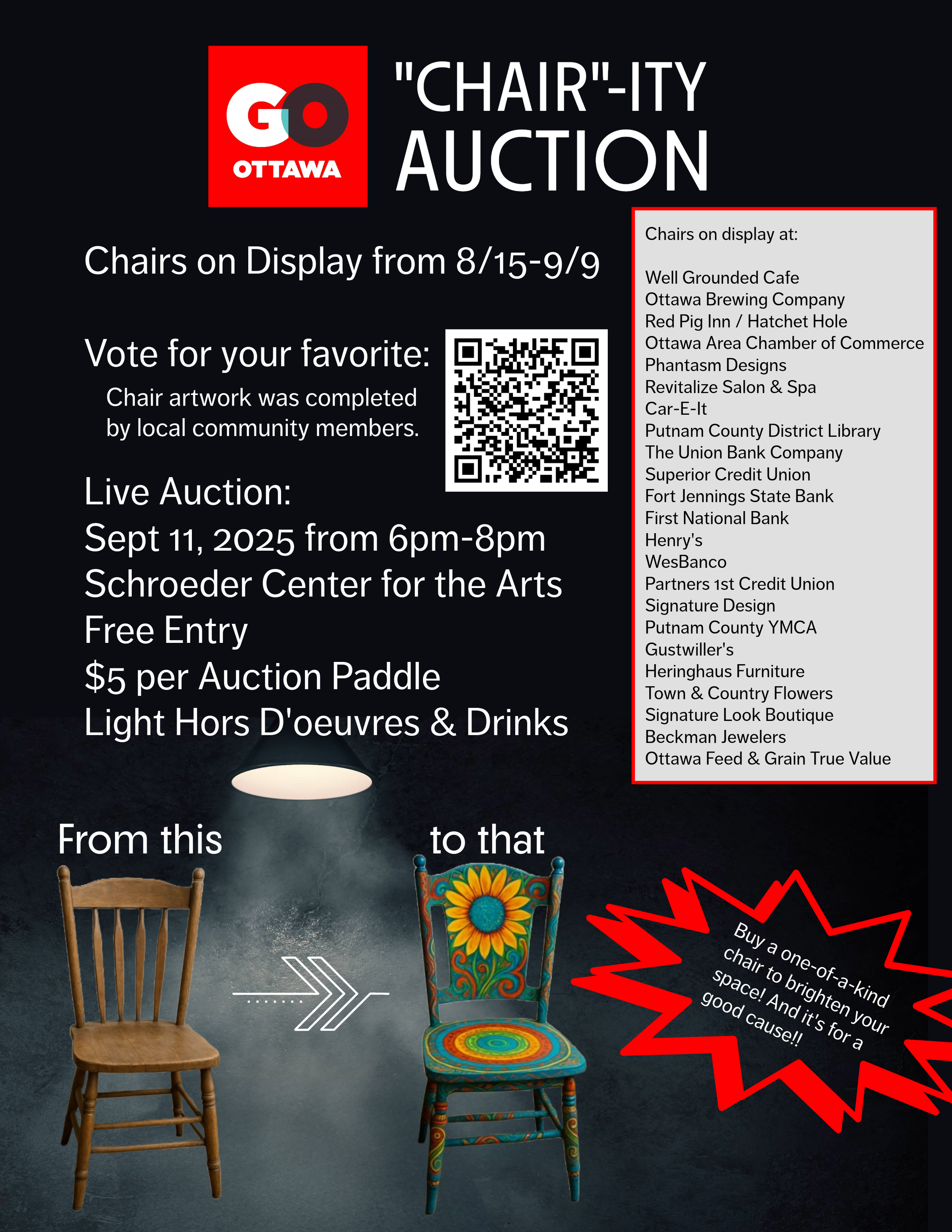 Chair-Ity Auction