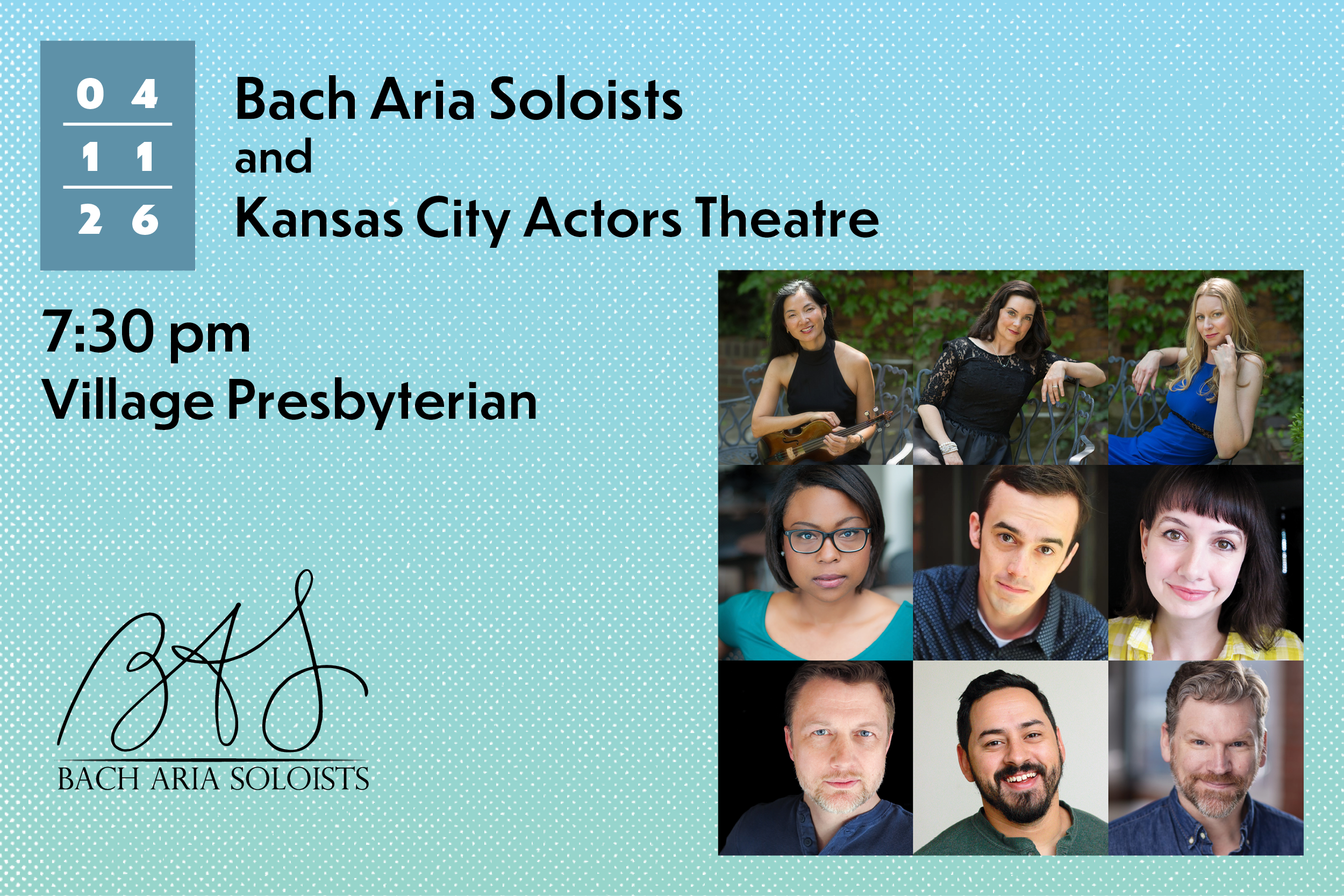 Bach Aria Soloists and Kansas City Actors Theatre