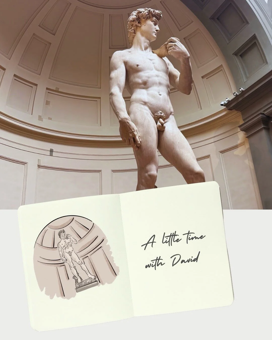 A few sketches I created in Florence, from David and Botticelli to pizza, pretty balconies and aperitif hour. 

I went there to spend more time making art and slowing down, but it was the little moments of looking closely that stayed with me. Heres a