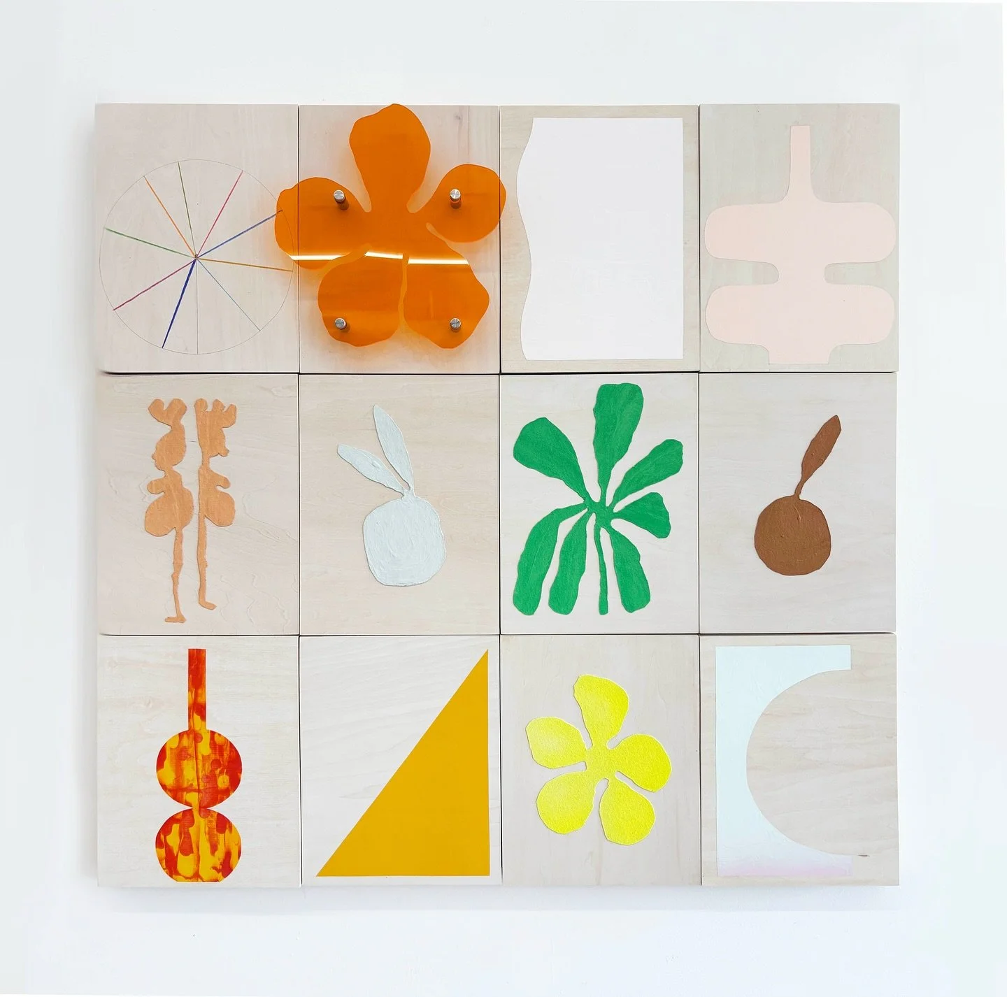 &ldquo;Queens Day Off&rdquo; 36x36in. | Latex, acrylic, canvas, colored pencil on wood panels 🌶️ Laura Deems x Cameron Ritcher Collaboration November 2025 @cameronwilsonritcher