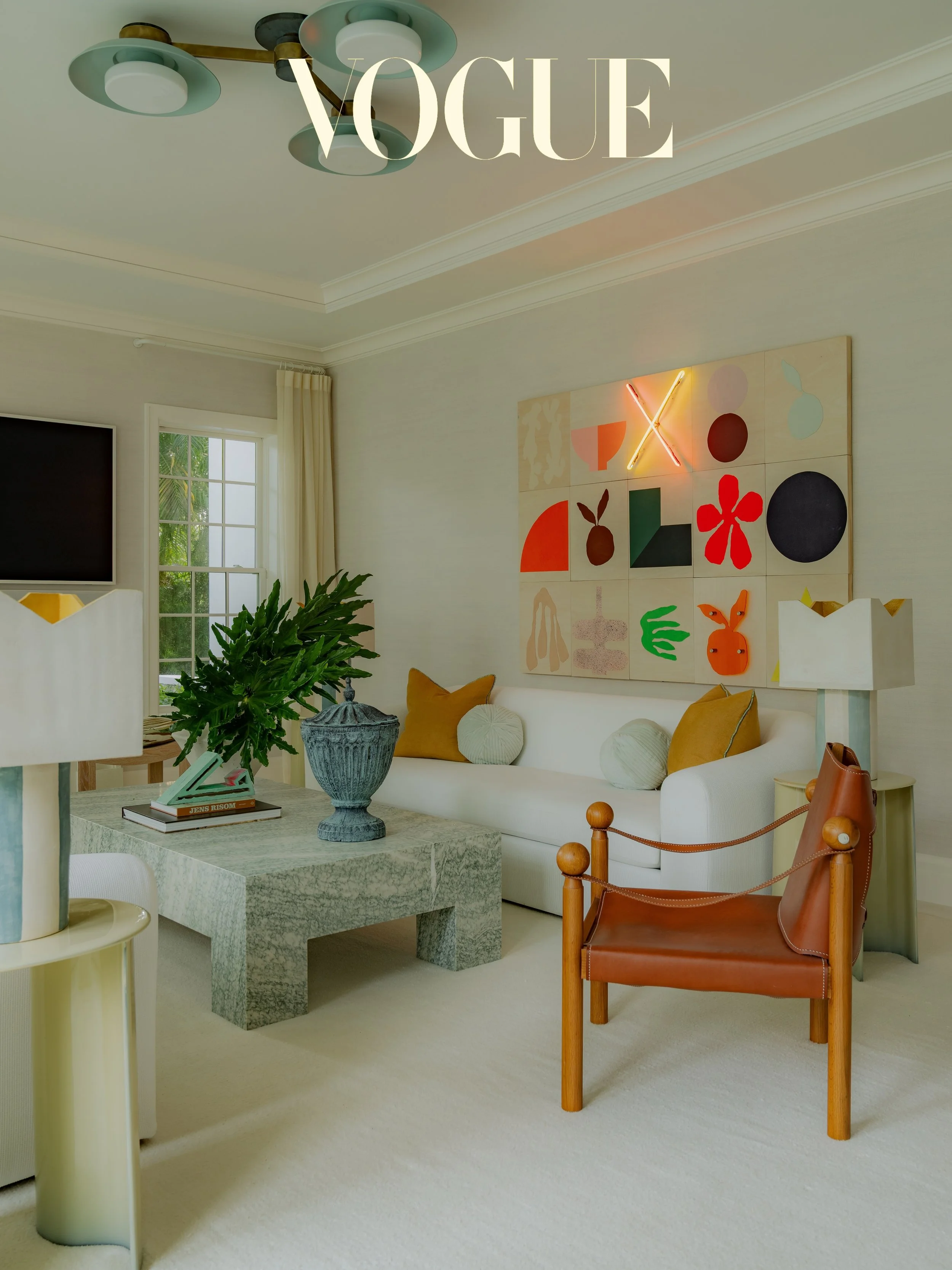 Pinch me moment. I&rsquo;m honored to have Long Game, a collaborative work with @cameronwilsonritcher , featured in this beautiful space. I always love working with @helenbergininteriors , and her vision for this project was remarkable&mdash;feminine