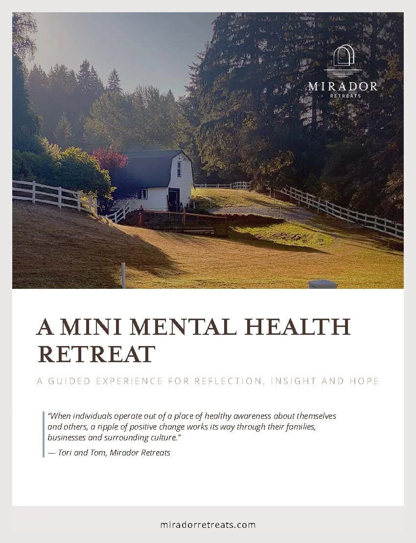 Mini Mental Health Retreat workbook cover