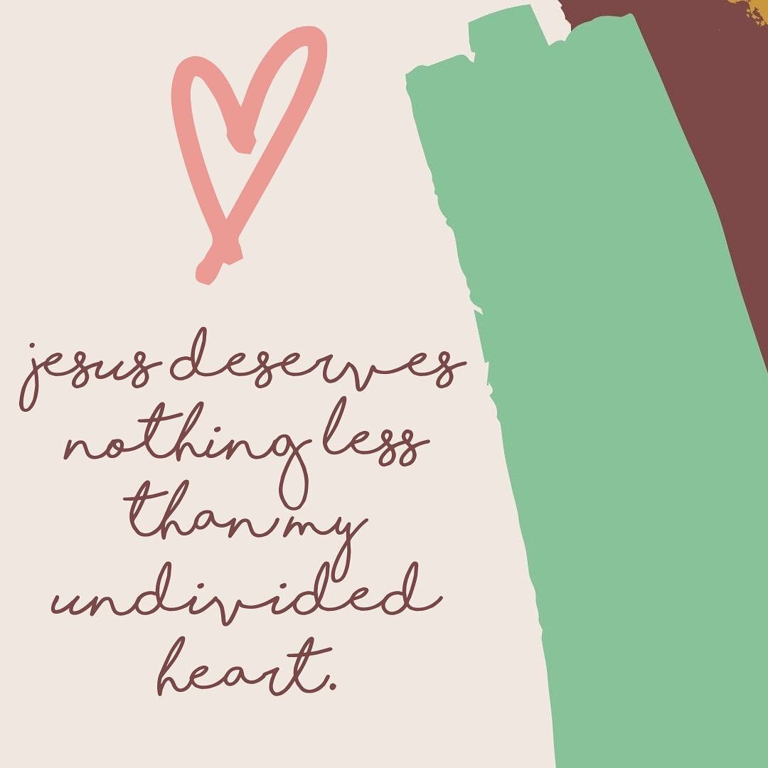 It&rsquo;s heartbreaking to think about how often I have given Jesus the &ldquo;leftovers&rdquo; in my life. 💔

And all because I proclaim that &ldquo;I&rsquo;m not legalistic. If I miss a day in God&rsquo;s Word, no big deal. He&rsquo;s not going t