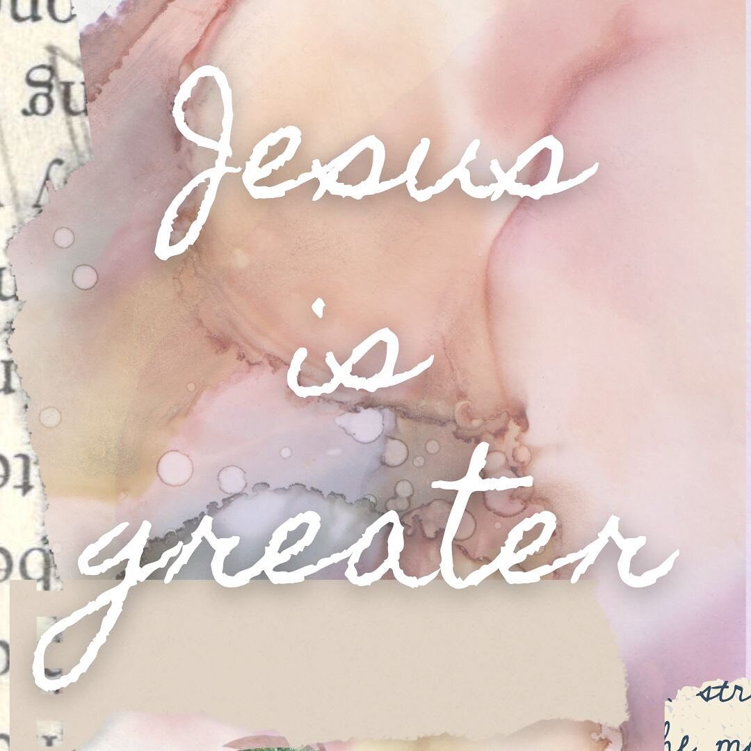 This is a truth I have to remind myself of daily.

✝️Jesus is greater.✝️

✨He is greater than health issues. 

👉For me, that looks like living with type 1 diabetes and having to face the daily struggles and battles this disease brings. 

✨He&rsquo;s