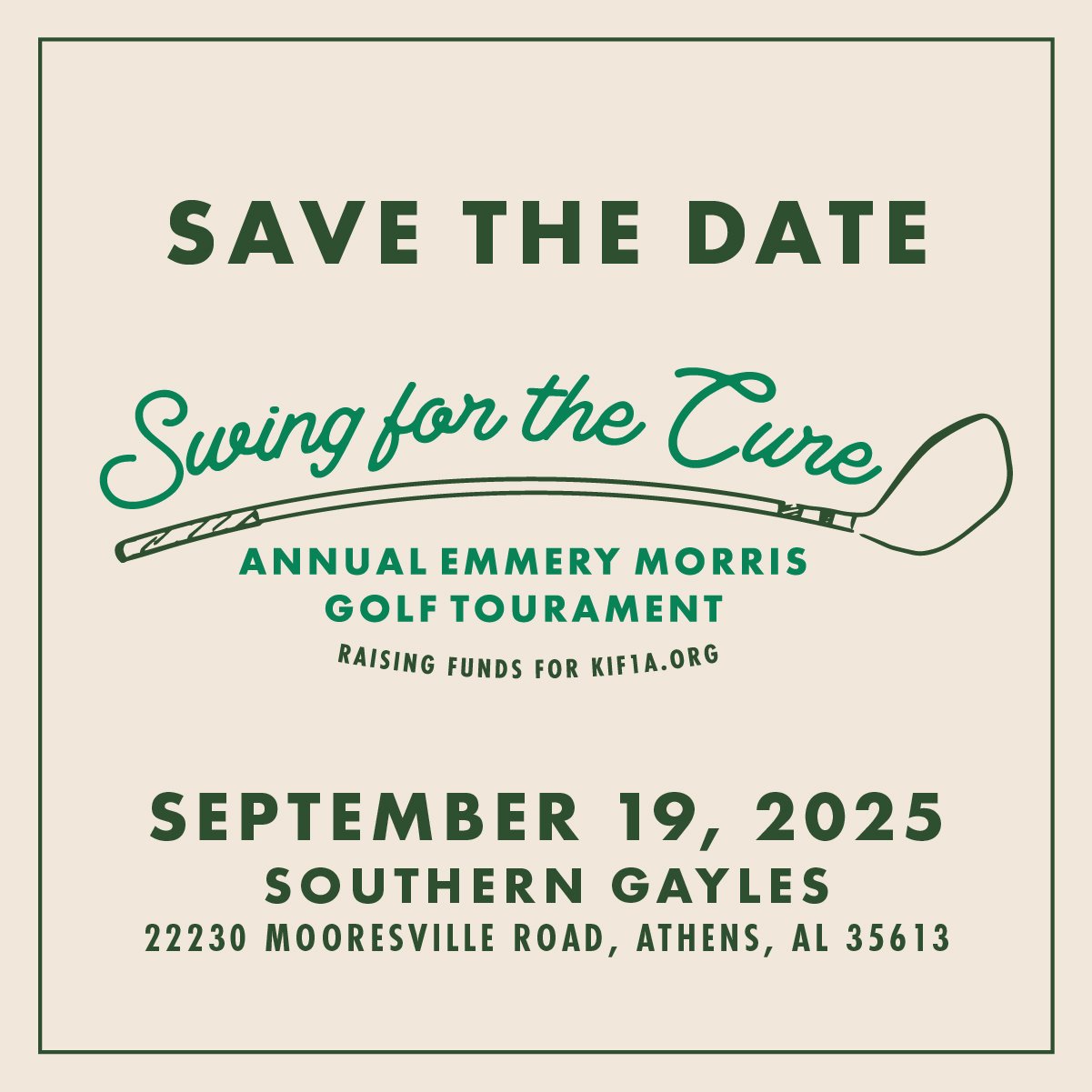 2025 Swing for the Cure Emmery Morris Golf Tournament