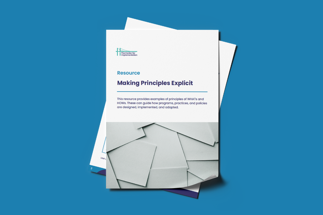 Making Principles Explicit