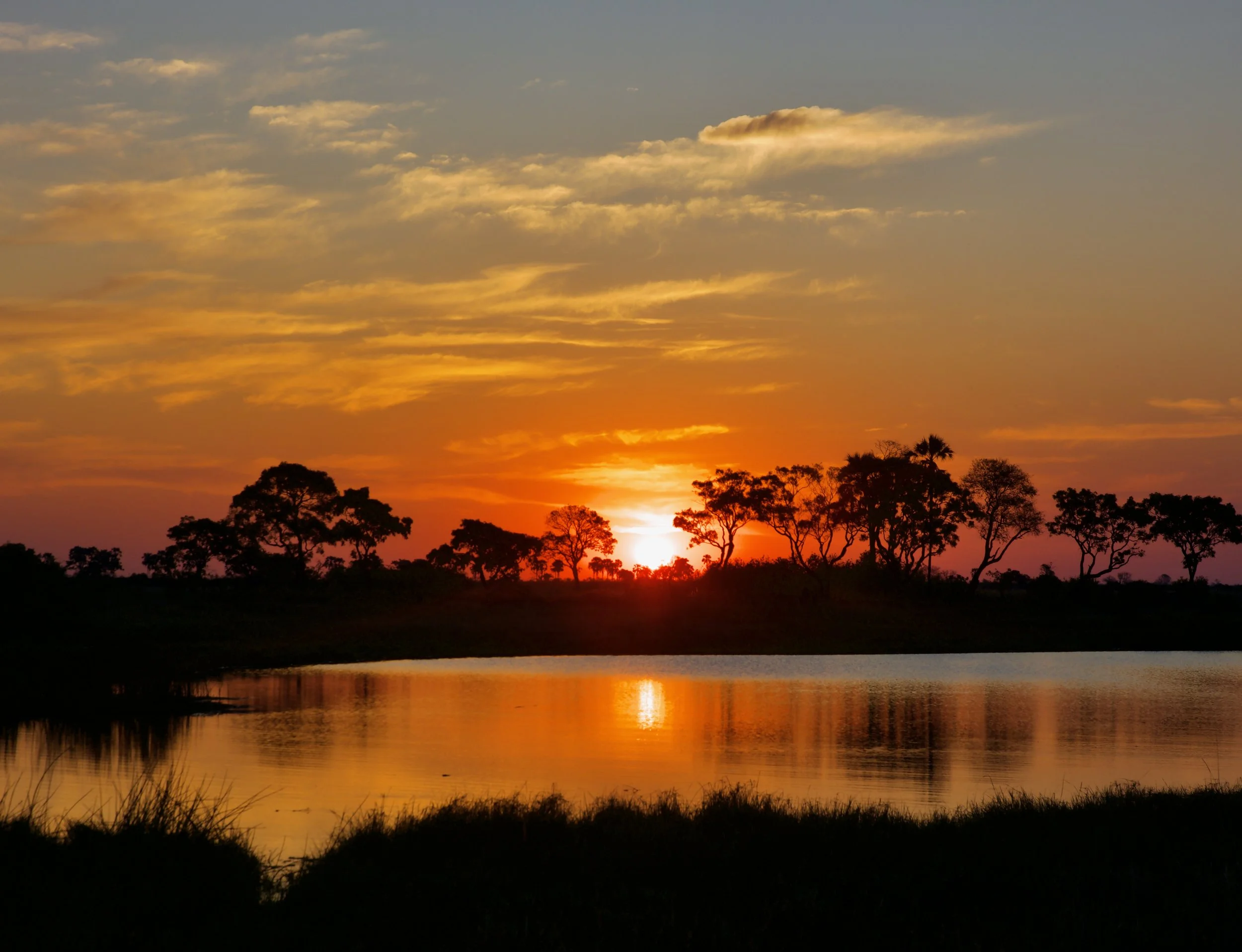 Sunset Over the Delta