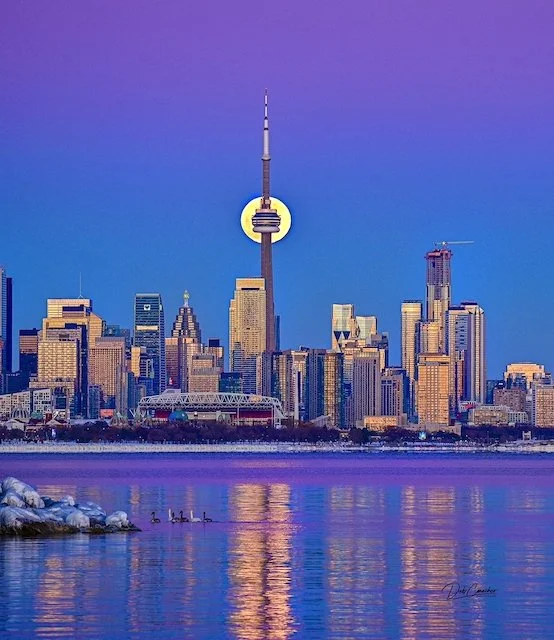 CN Tower Moon alignment

