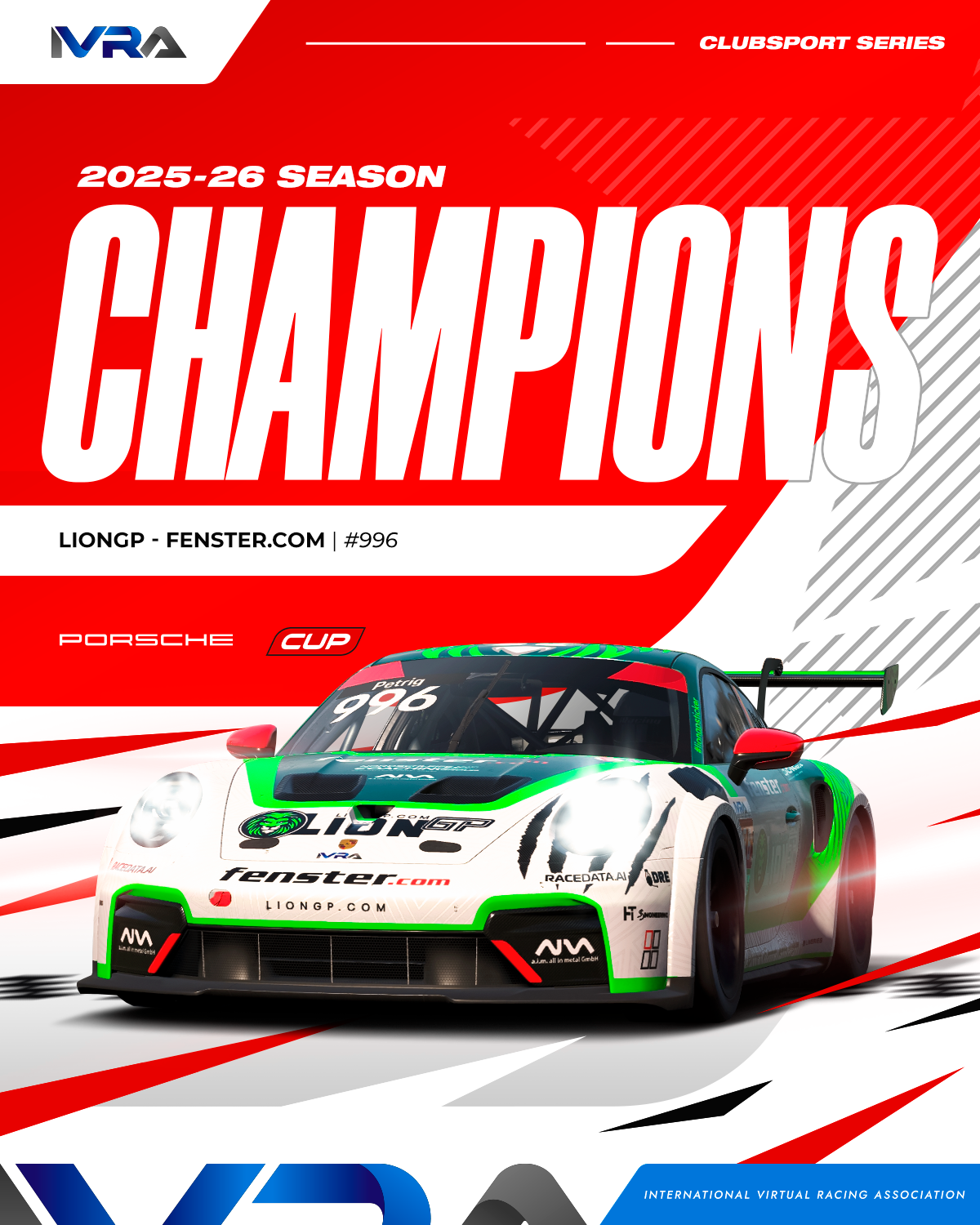 CUP CHAMPION - #996 LionGP - Fenster.com.png