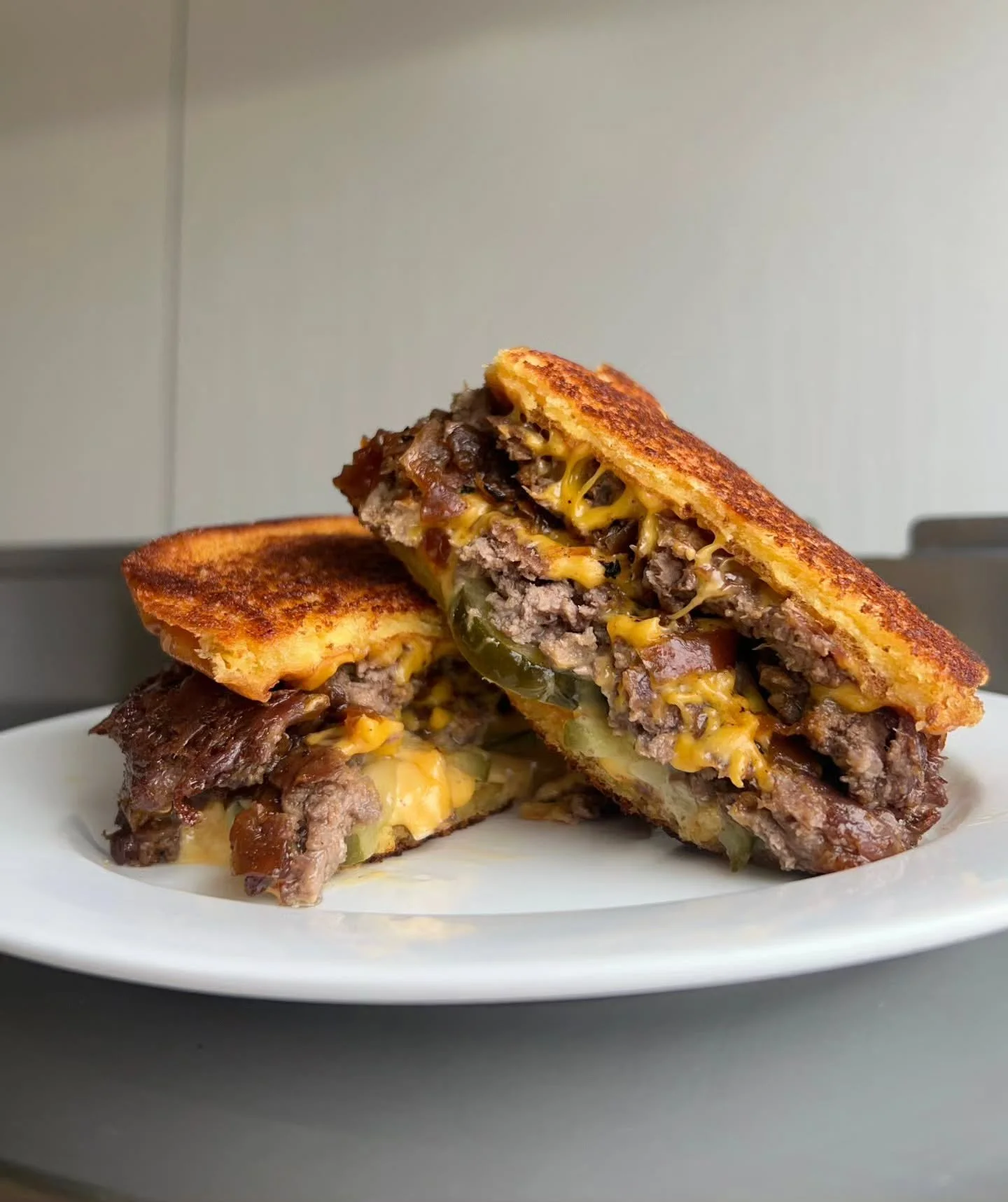 Guess what!? 

We know you guys have been waiting for this special to come back! Our Grilled Cheese Burger is available starting today! 🧀🍞🥩