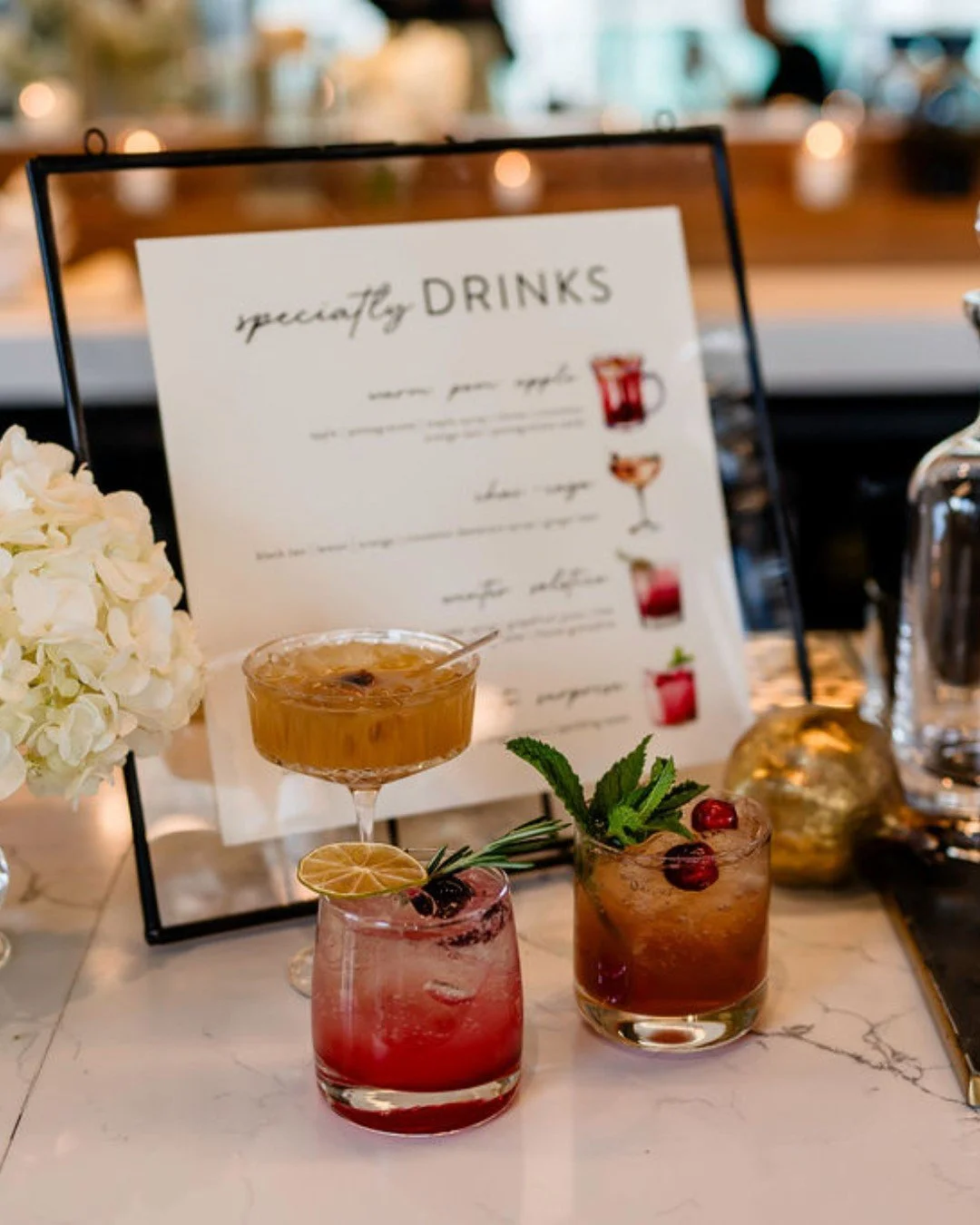 Not your average drinks menu&hellip; 🍸✨
Signature cocktails are part of the experience.
A little detail that somehow sets the whole mood : personalized names, perfect colors, fresh garnishes, and that first sip everyone talks about all night.

Becau