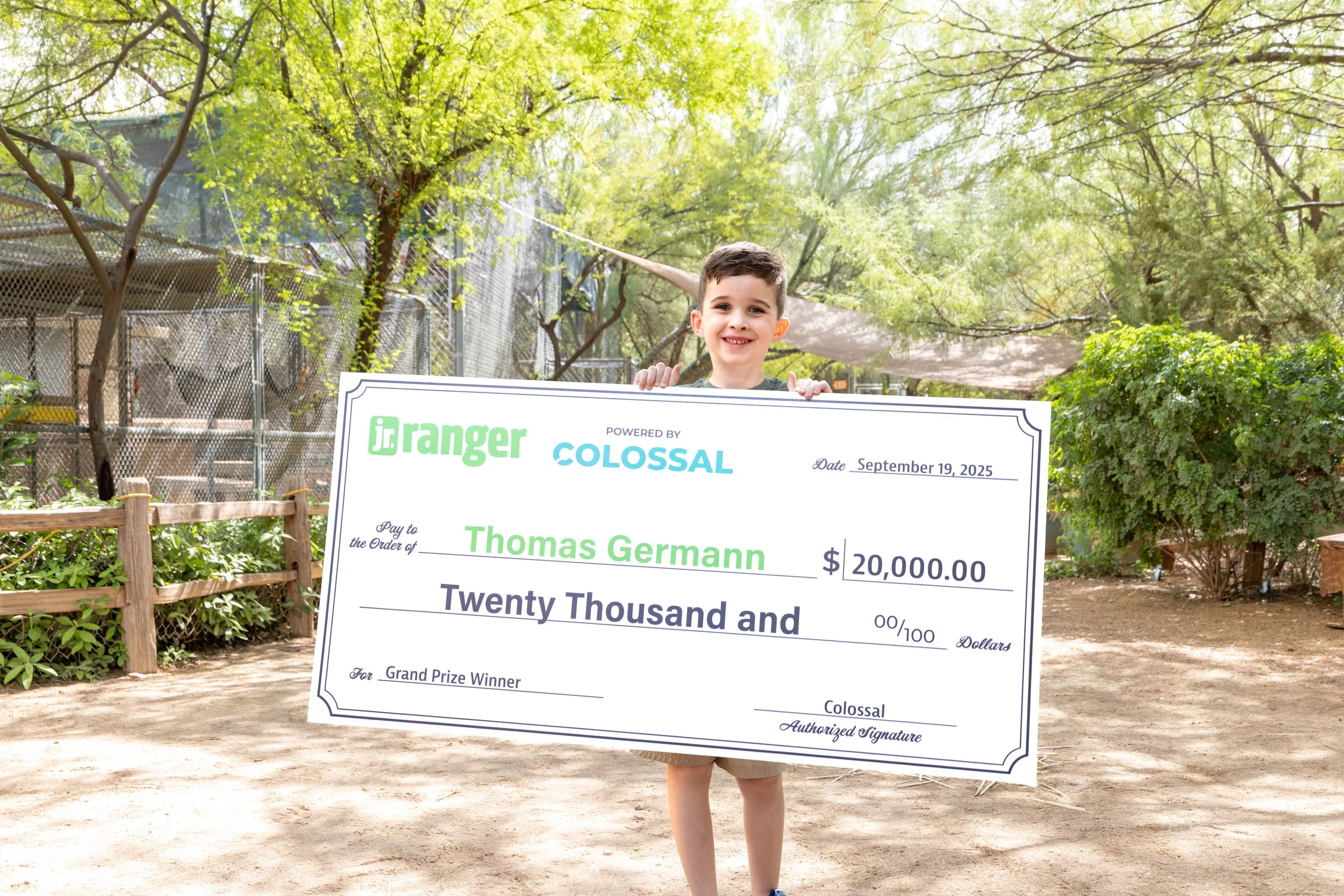 Thomas is the 2025 Jr. Ranger