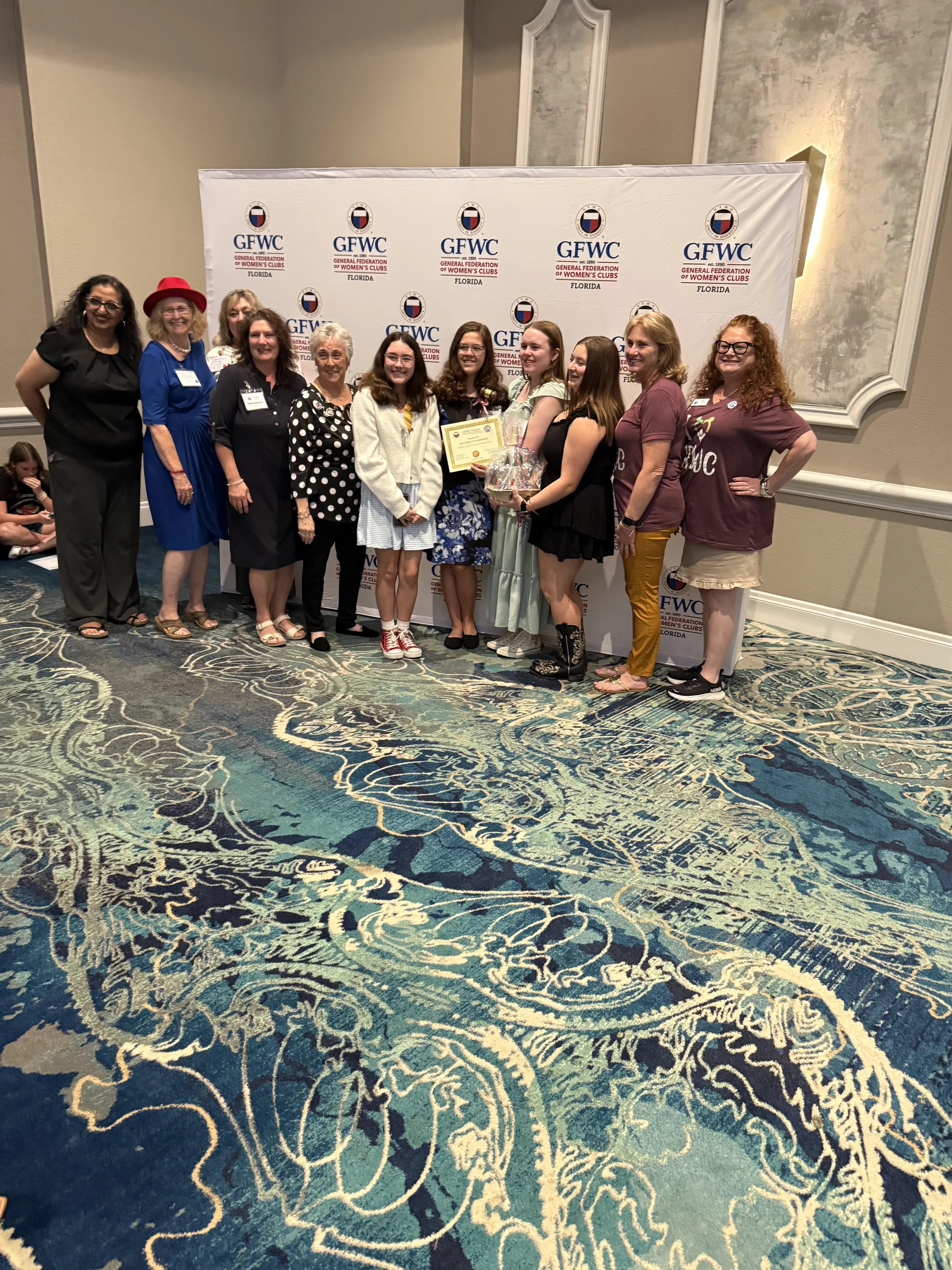 Group of members at conference