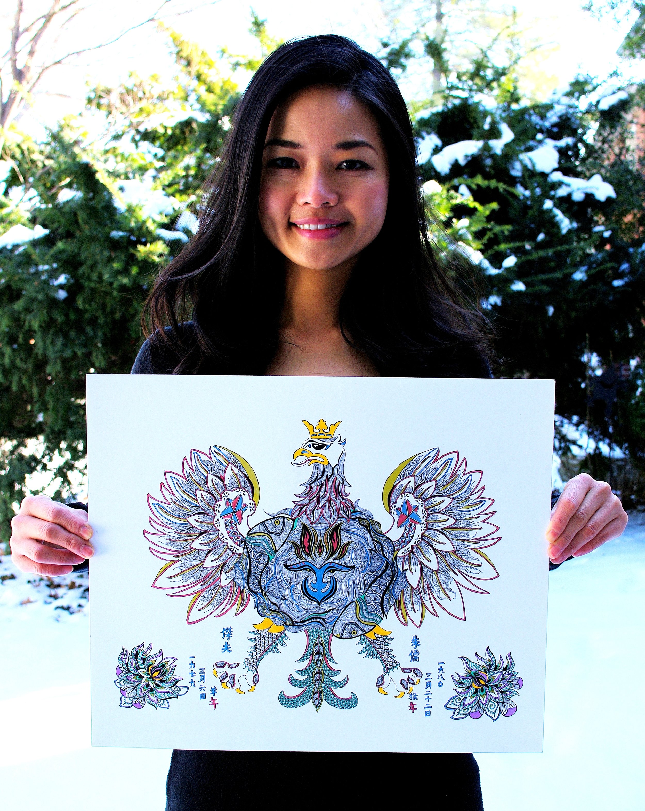 Christy with Jeff's art.jpg