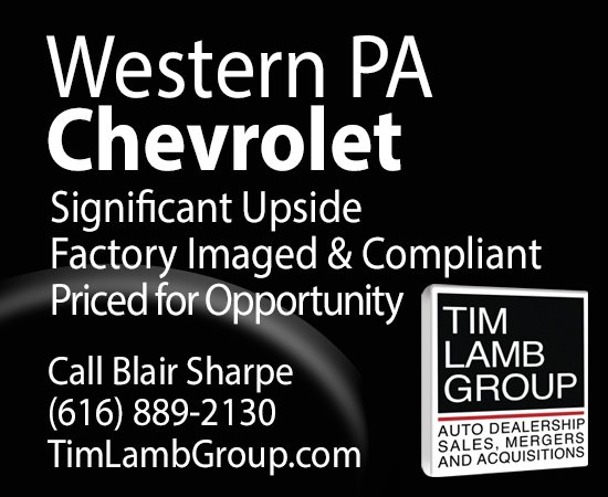 Western PA Chevrolet auto dealership for sale