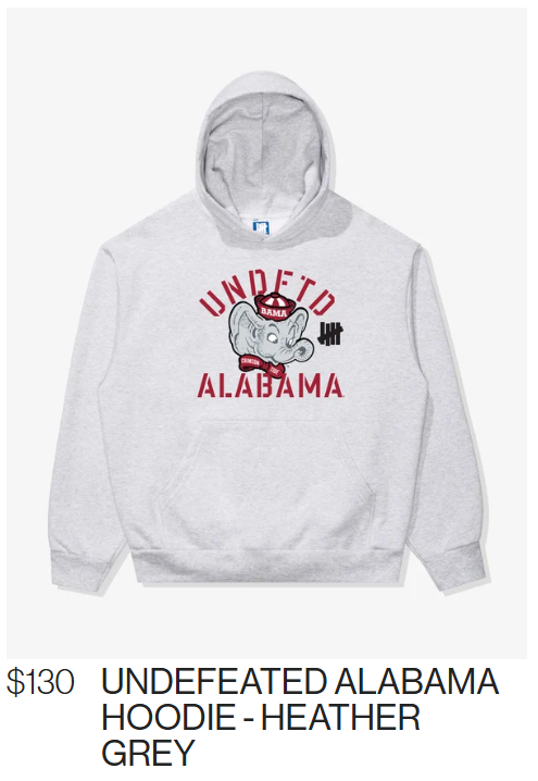 UNDEFEATED College Vault merchandise