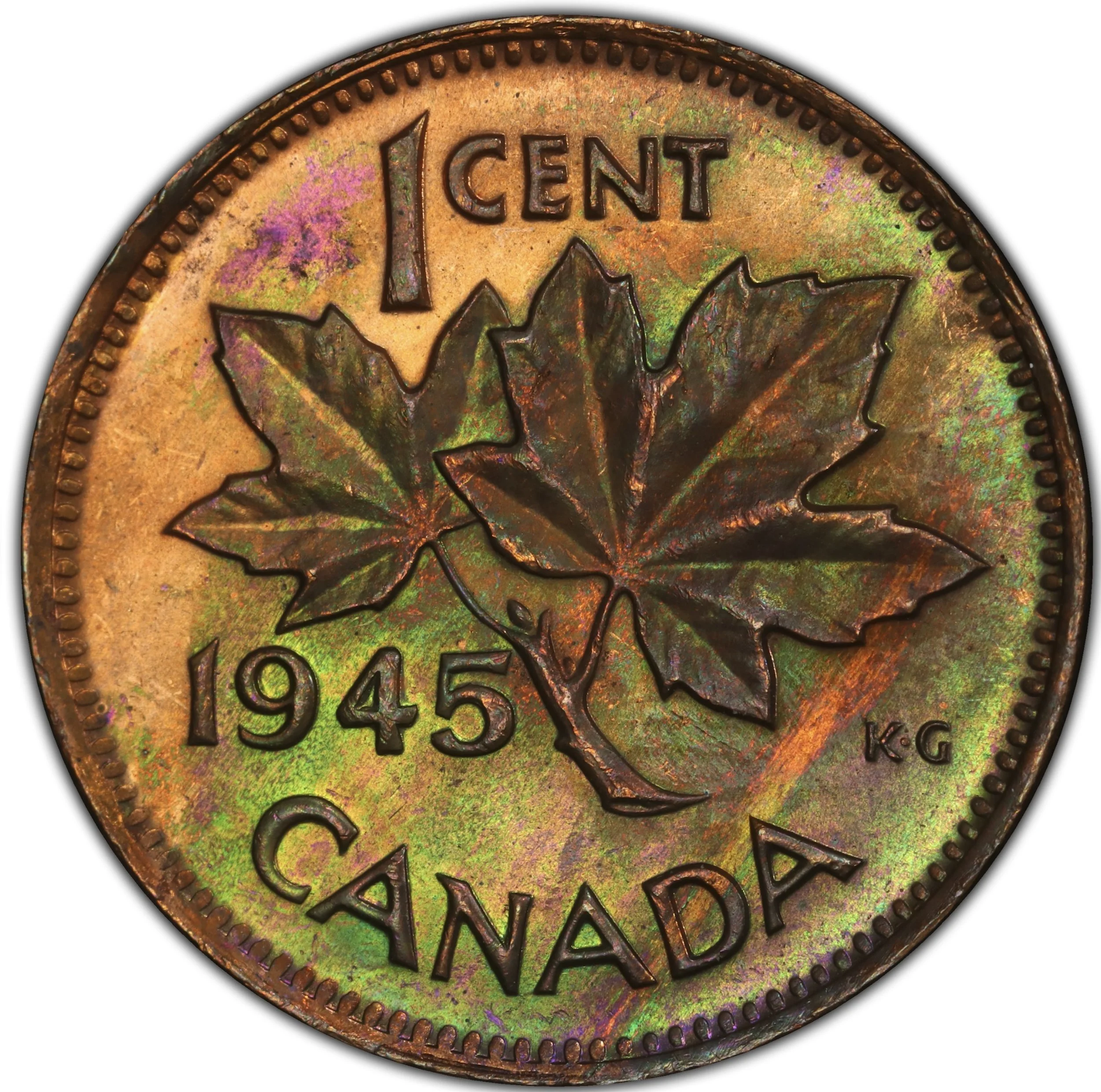 1945 Canadian Cent Penny — Canadian Coins