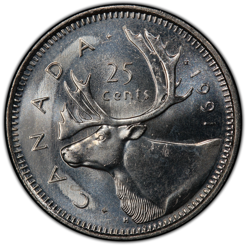 1991 canadian quarter 25 cents canadian coins