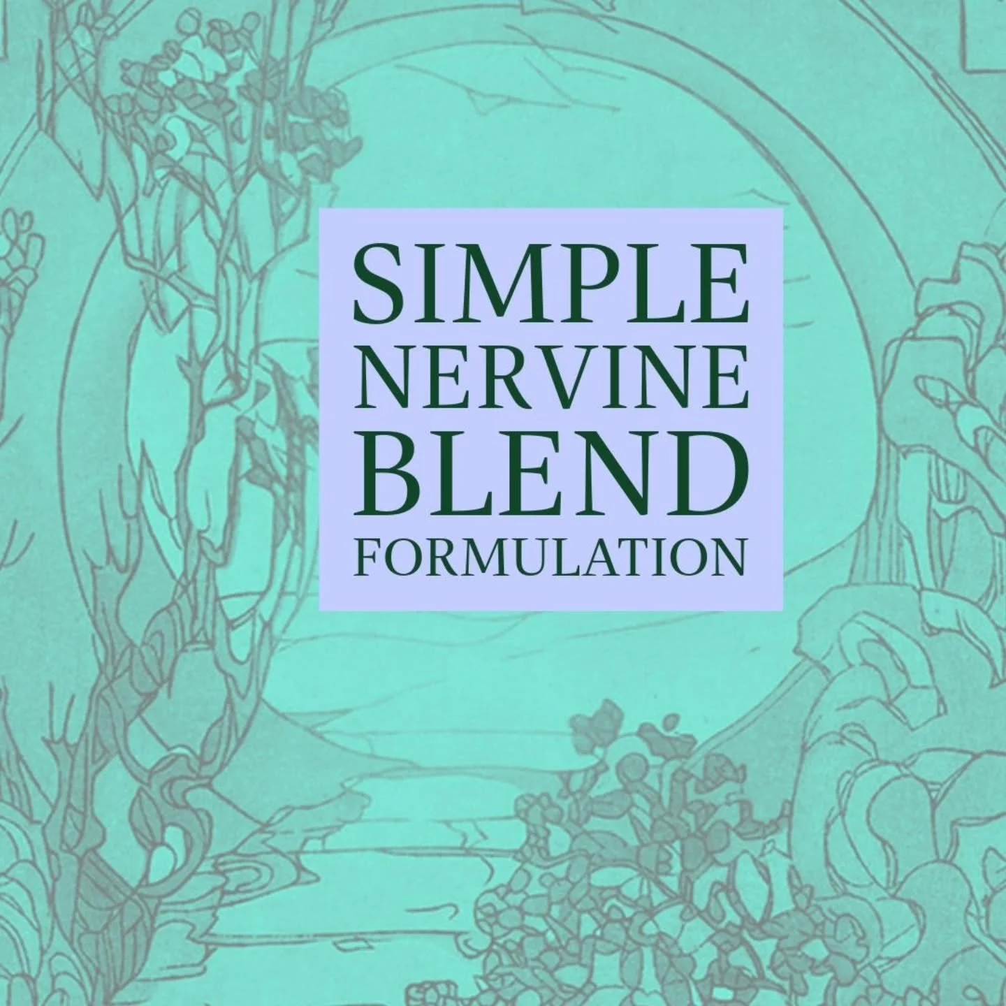 🪻SIMPLE NERVINE FORMULATION🪻

If you ware considering answering the call when communities  in Minnesota ask for herbal aid, here are some guidelines for making a simple nervine formula.

Formulation is a skill that can take years to learn through s