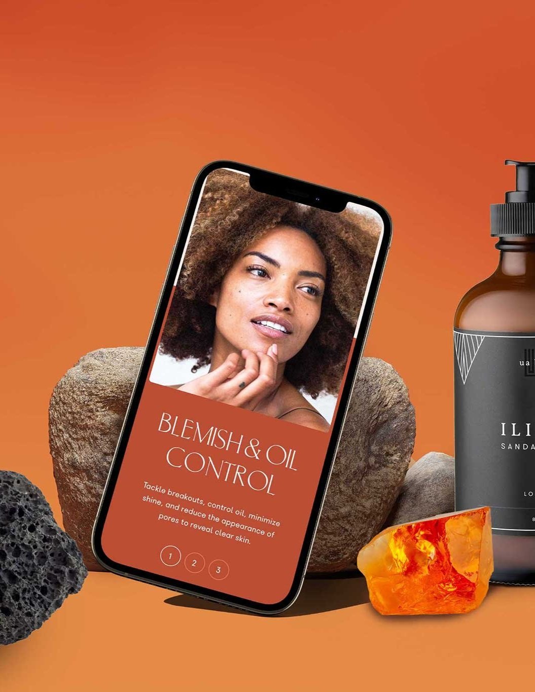 UA body skincare identity website
