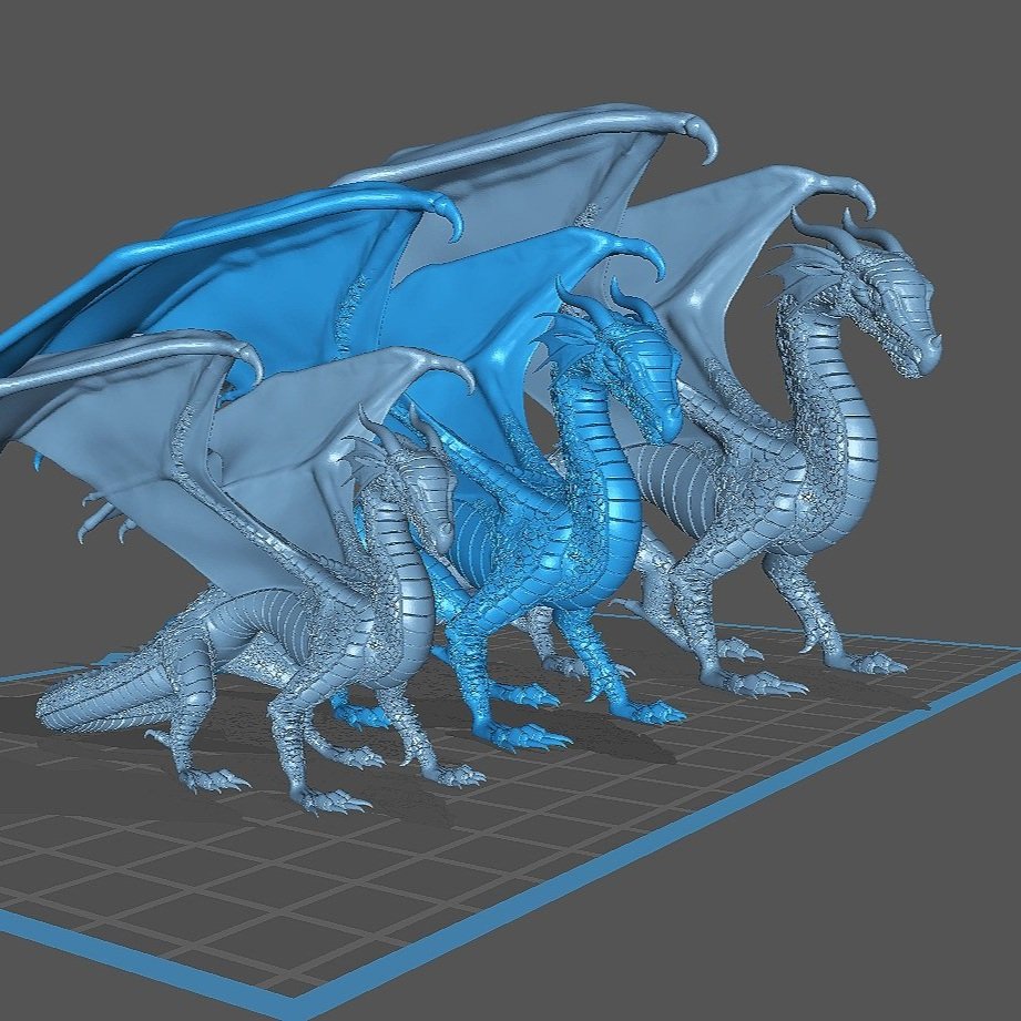 Rainforest Dragon Primed Blank — CyrilcynderStudios 3d Printing