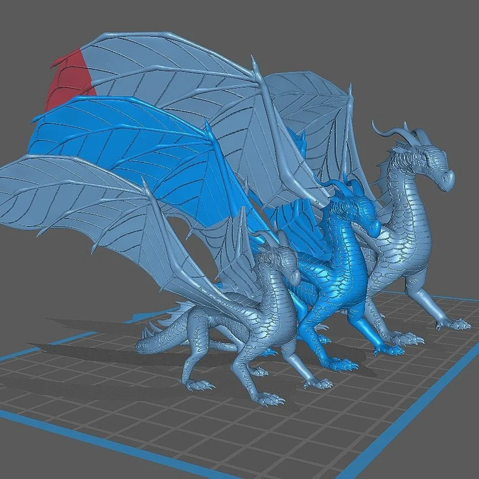 Leaf Dragon Primed Blank — CyrilcynderStudios 3d Printing Services
