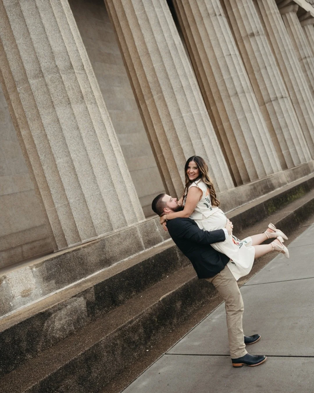 One month from tomorrow we will be getting these two married!!!

Gabi + Alex&rsquo;s engagement session at Centennial Park was so sweet- I just love getting to take photos of my dear friends biggest moments in life 🥹🙌🏼

So excited to stand beside 