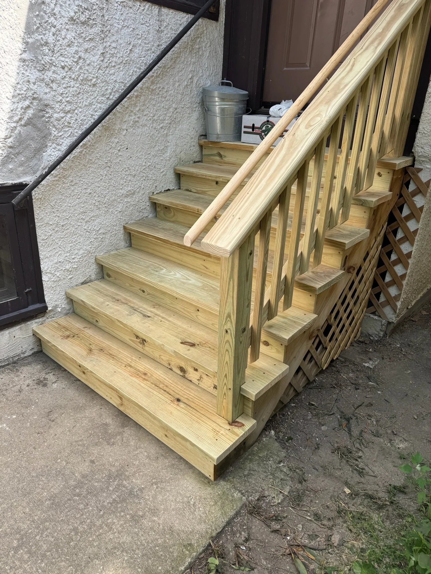 Narrow Side Entry Stair Rebuild — project photo 1