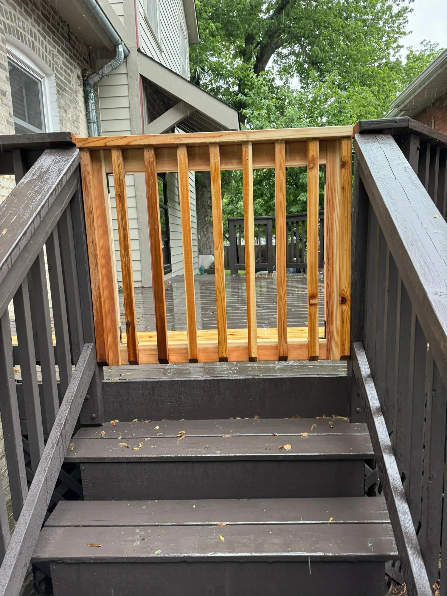 Custom Deck Safety Gate — project photo 1