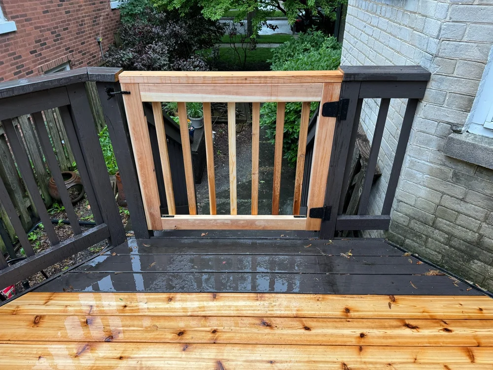 Custom Deck Safety Gate