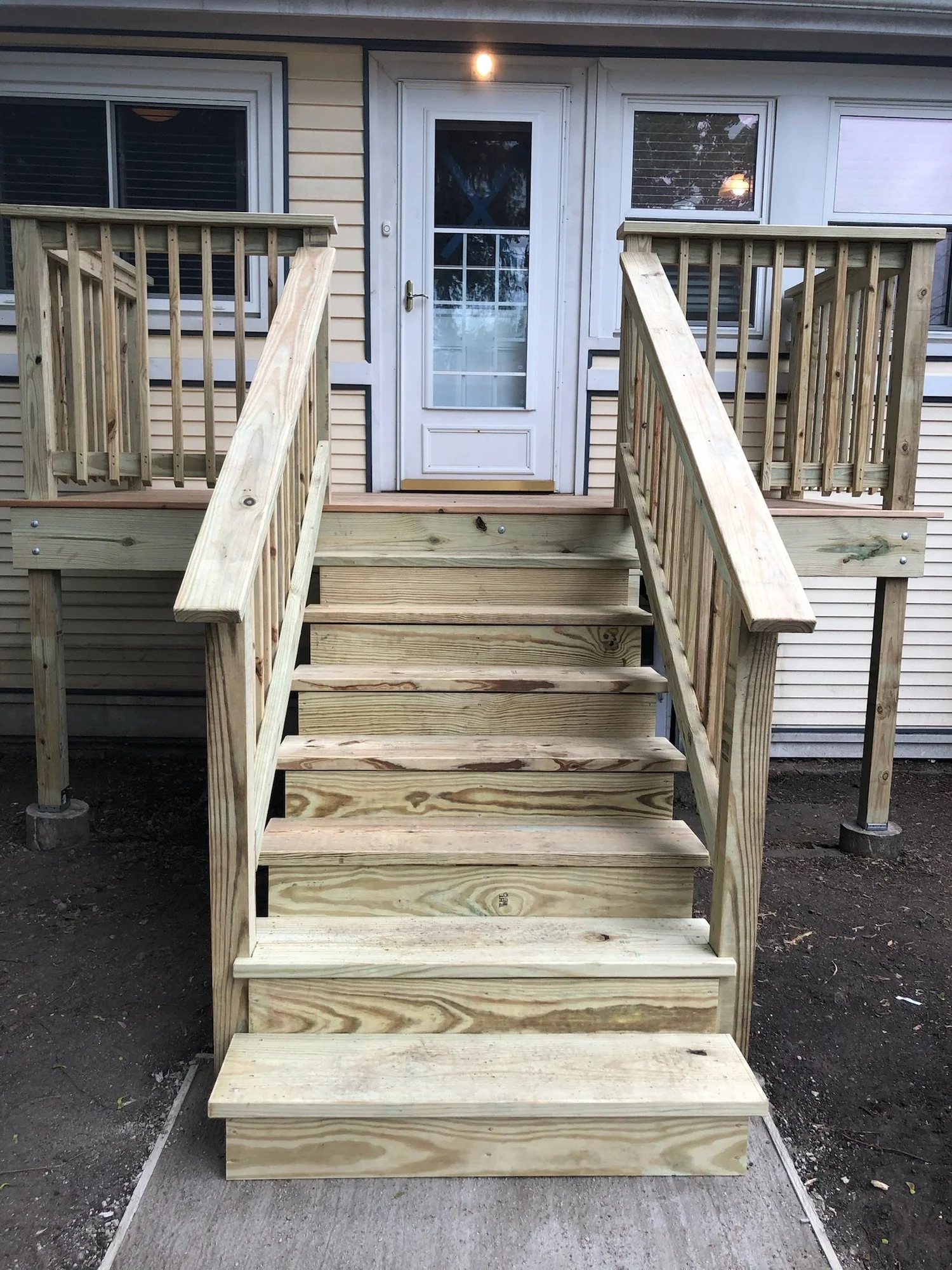 Raised Rear Entry Landing — project photo 1