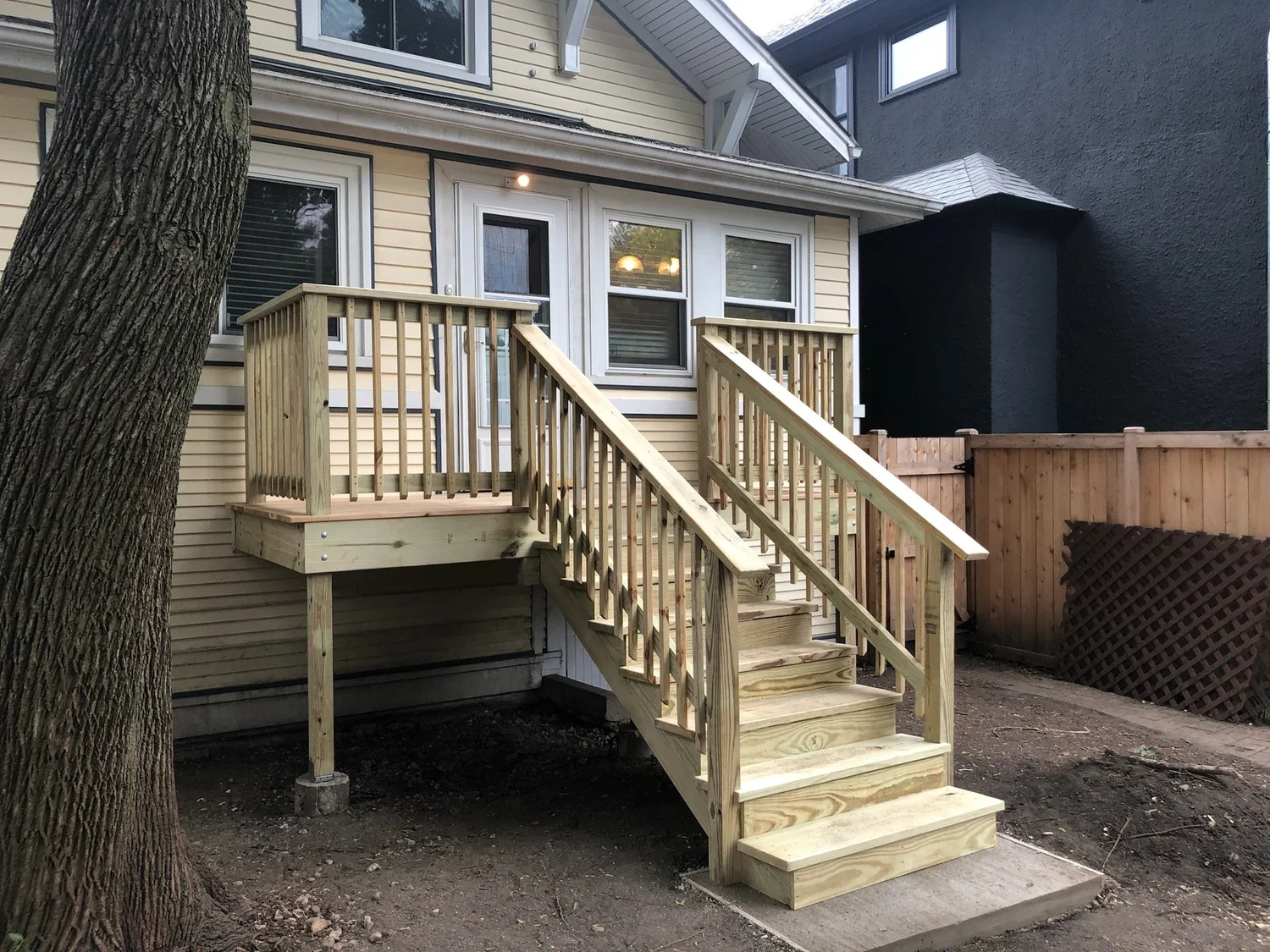 Raised Rear Entry Landing — project photo 2