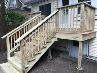 Raised Rear Entry Landing — project photo 3