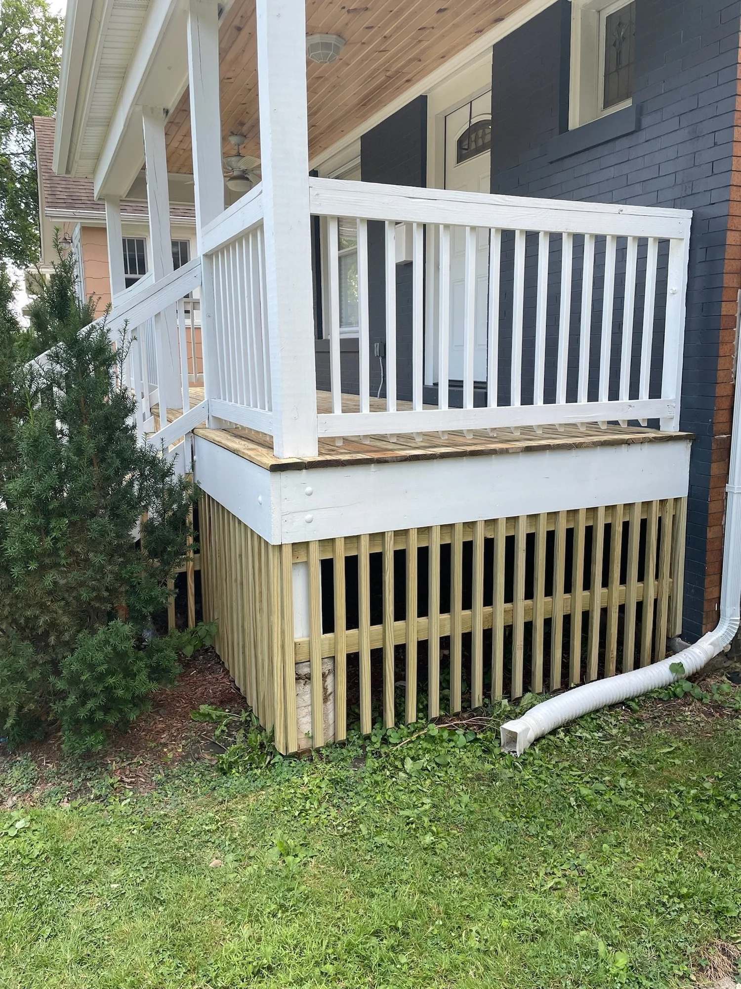 White Porch Lattice & Skirting — project photo 1