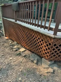 Deck Lattice Skirting Installation — project photo 2