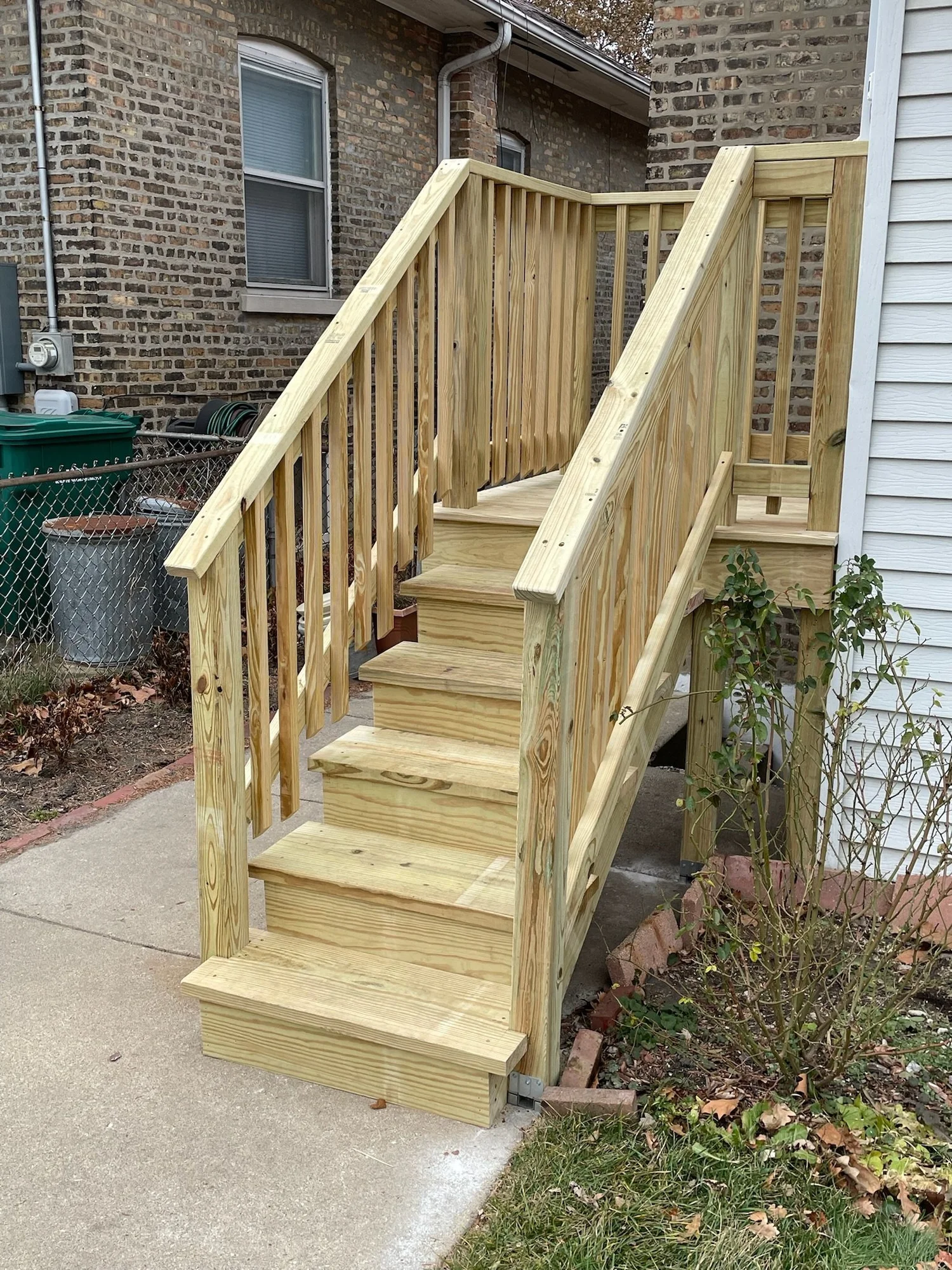 Raised Side Entry Stair Rebuild — project photo 1