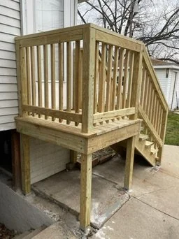 Raised Side Entry Stair Rebuild — project photo 2