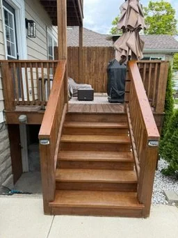 Compact Back Entry Stair Rebuild — project photo 1