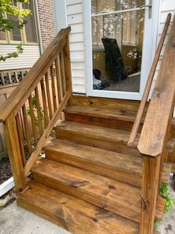 Compact Back Entry Stair Rebuild — project photo 2