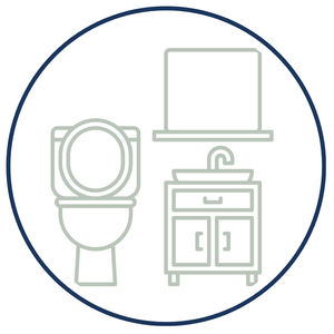 Illustration of bathroom renovation services