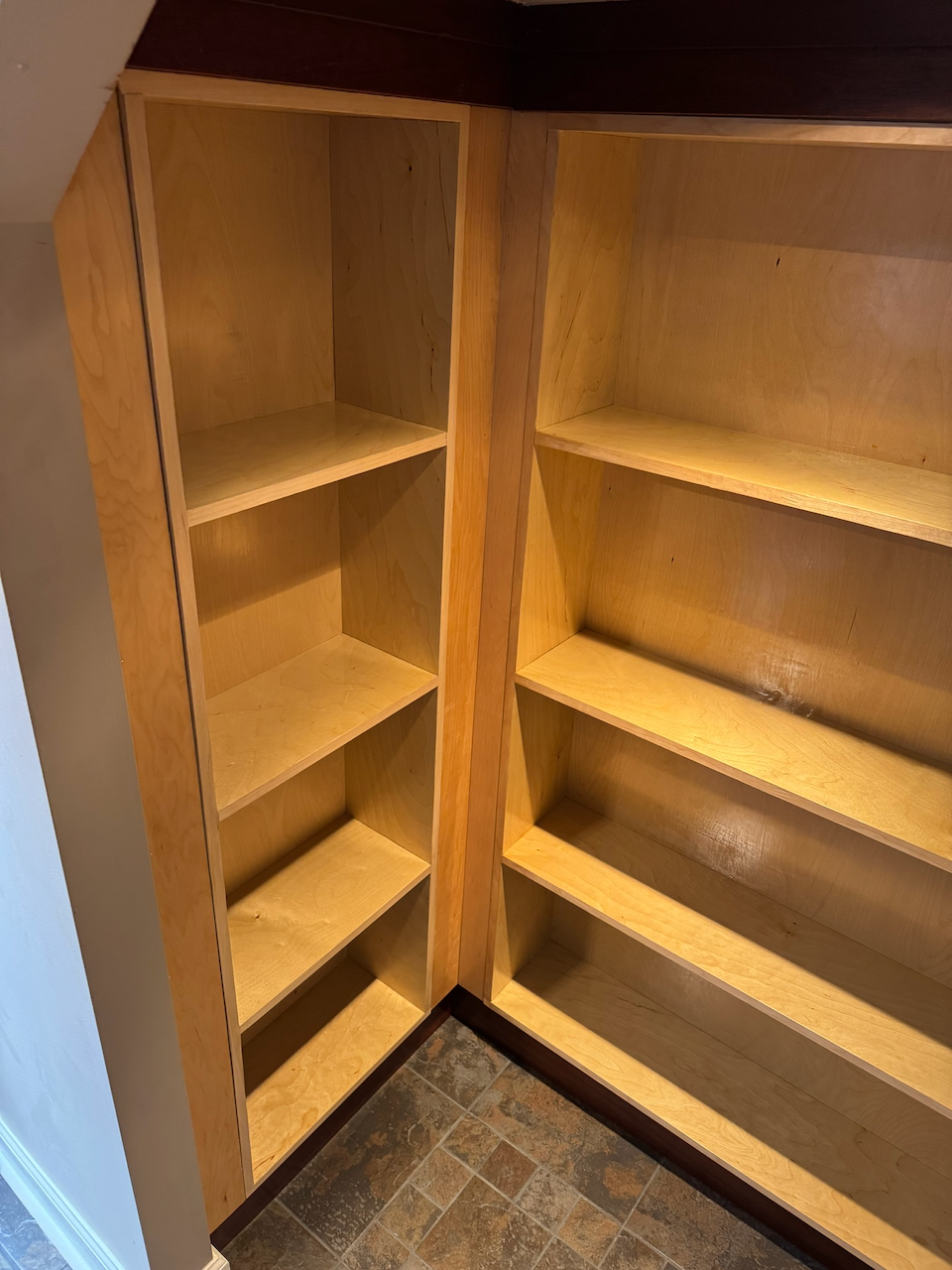 Corner Walk-In Pantry Shelves