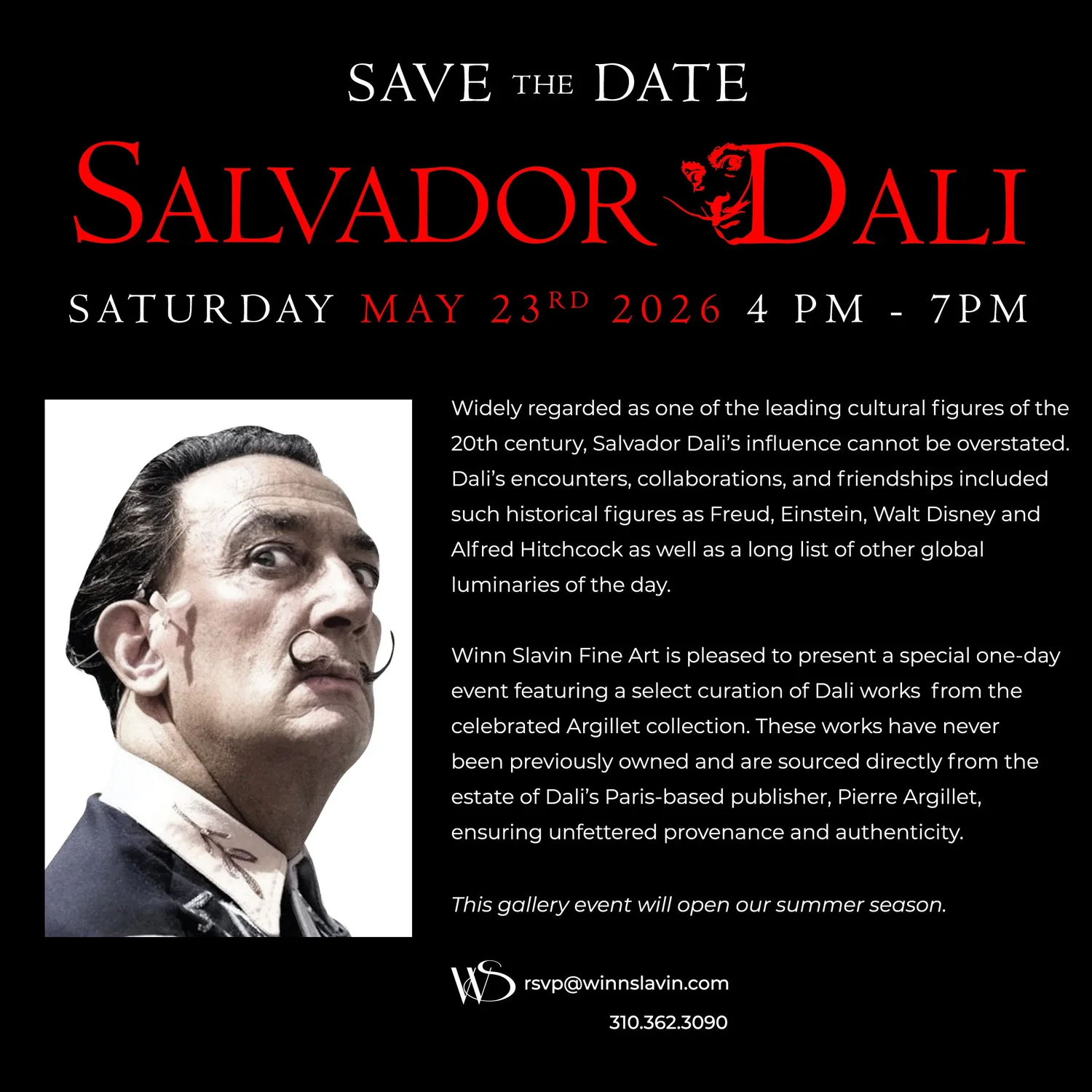 Exclusive Salvador Dalí Exhibition at Winn Slavin Fine Art