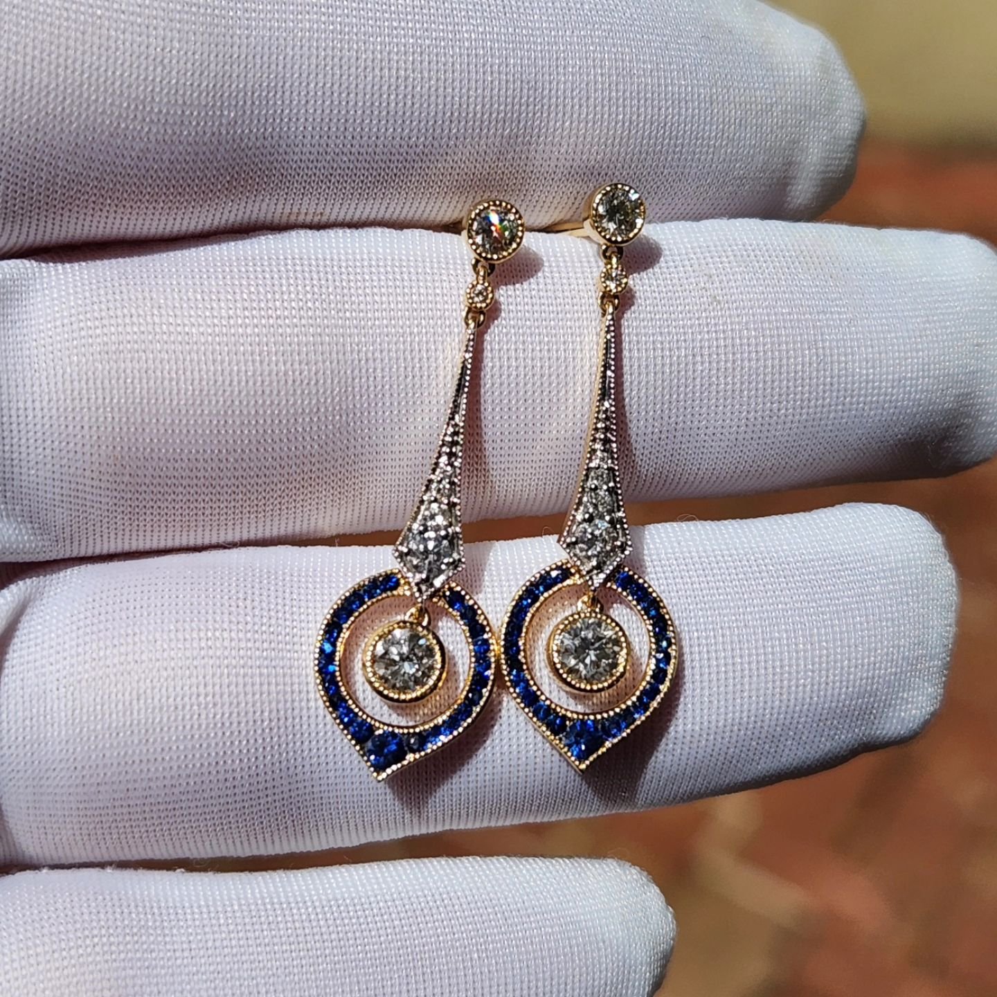 &quot;ANASTASIA&quot;

Meet &quot;Anastasia&quot;. This exquisite set of one of a kind earrings, inspired by the opulence of Romanov jewels, tell a story of timeless love and enduring elegance. These deco-style treasures evoke the grandeur of a bygon