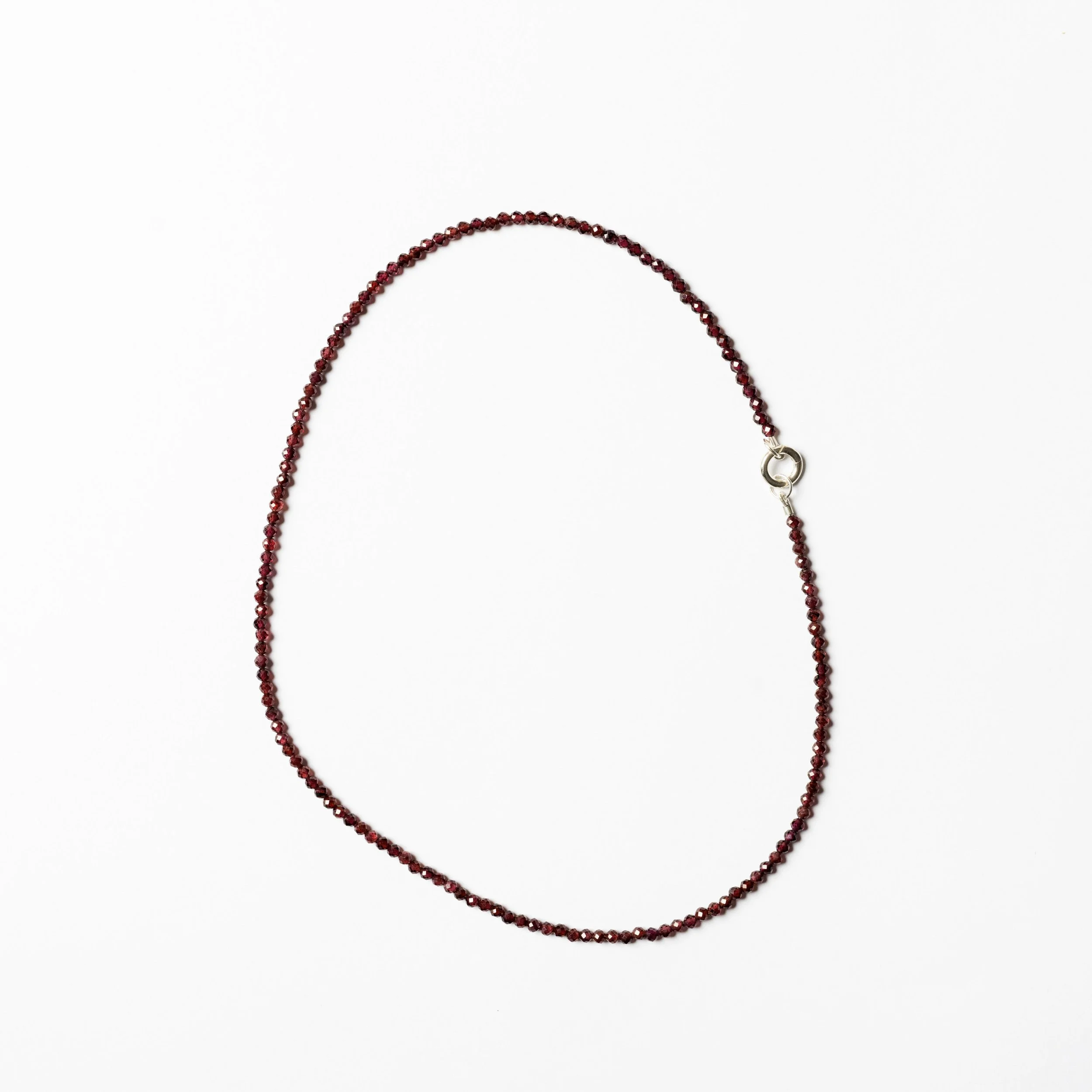 GARNET - Natural Gemstone/Birthstone Beaded Necklace