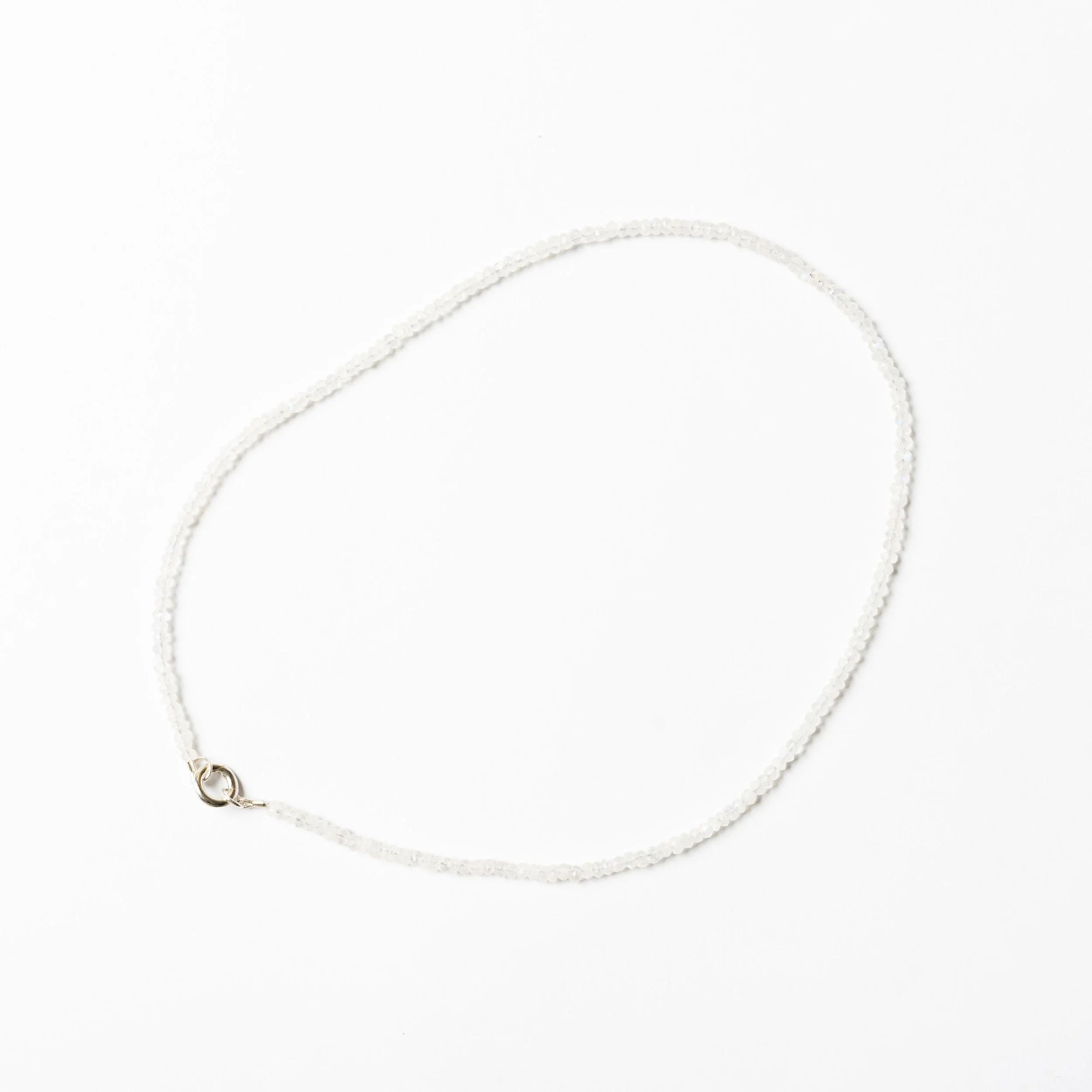 MOONSTONE - Natural Gemstone/Birthstone Beaded Necklace