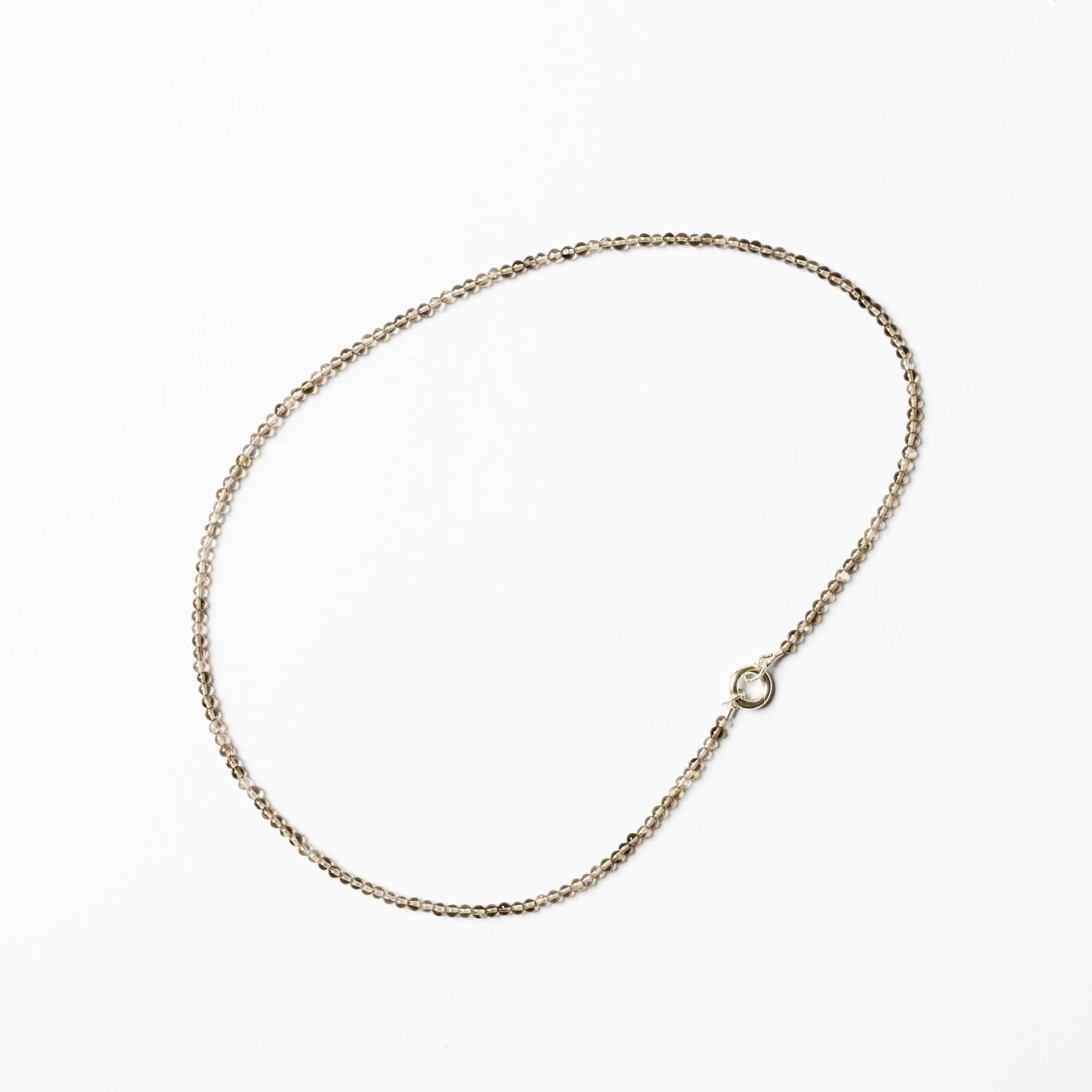 SMOKEY QUARTZ - Natural Gemstone/Birthstone Beaded Necklace