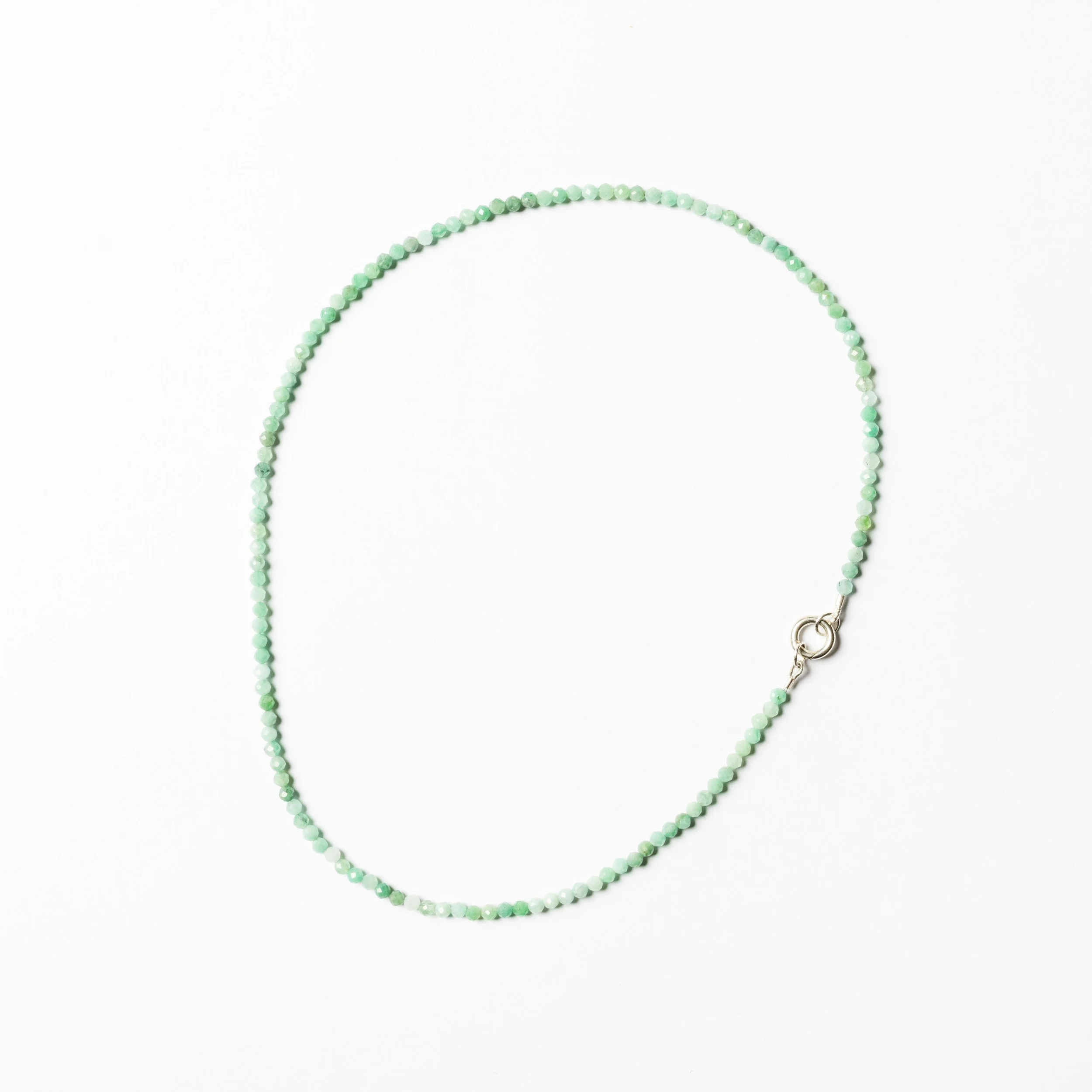 EMERALD - MAY Natural Gemstone/Birthstone Beaded Necklace