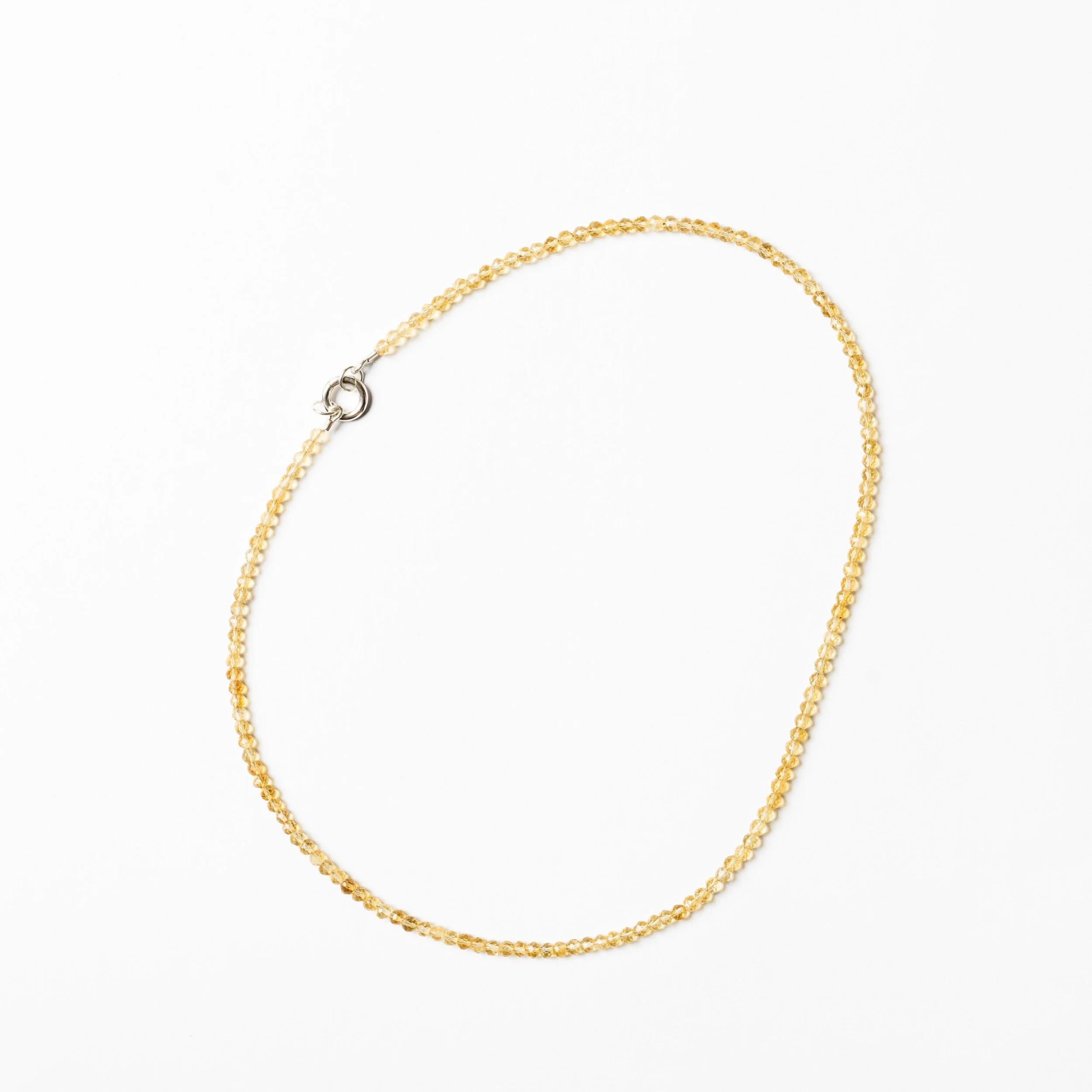 CITRINE - NOVEMBER Natural Gemstone/Birthstone Beaded Necklace